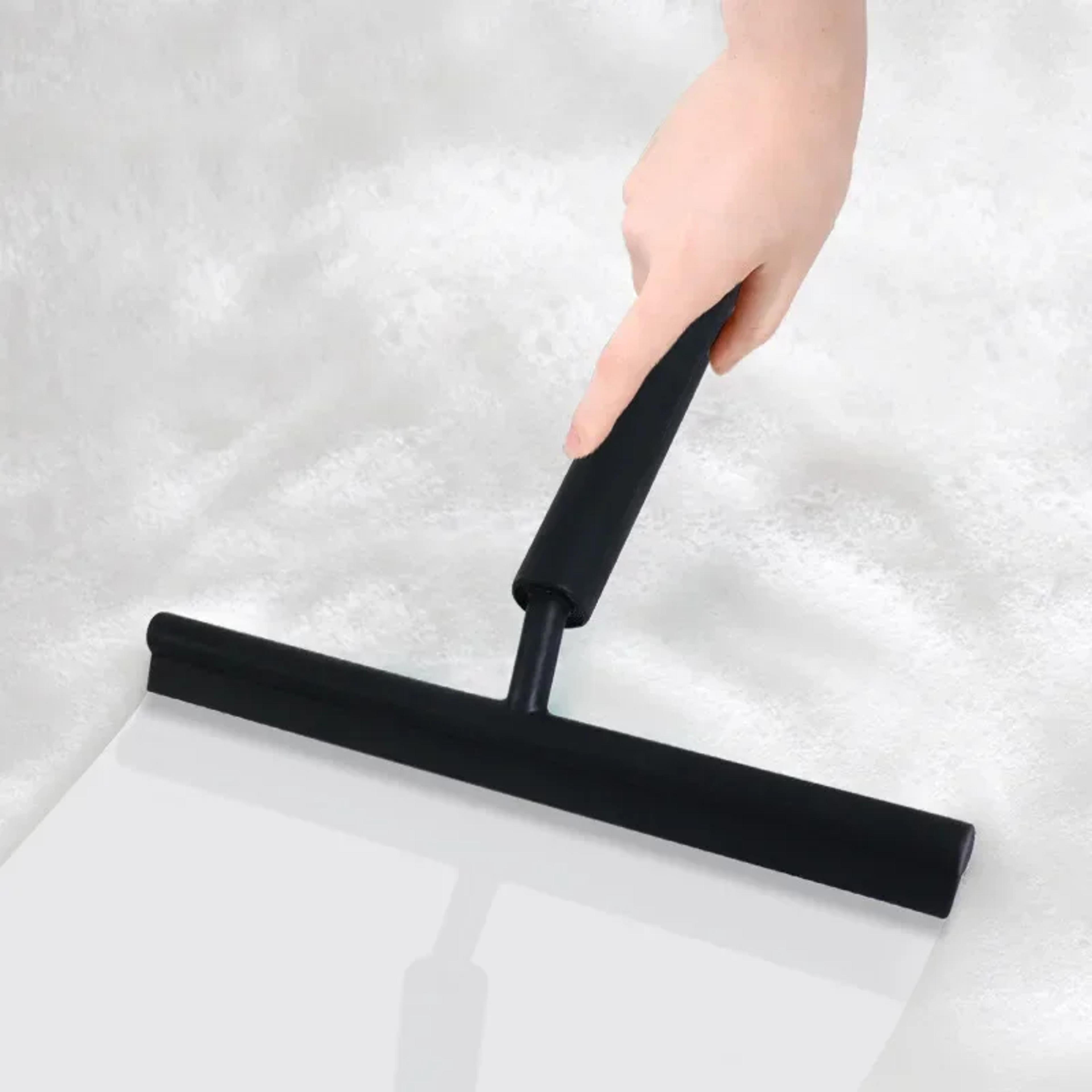 glass cleaning shower squeegee wiper, long holder for bathroom doors