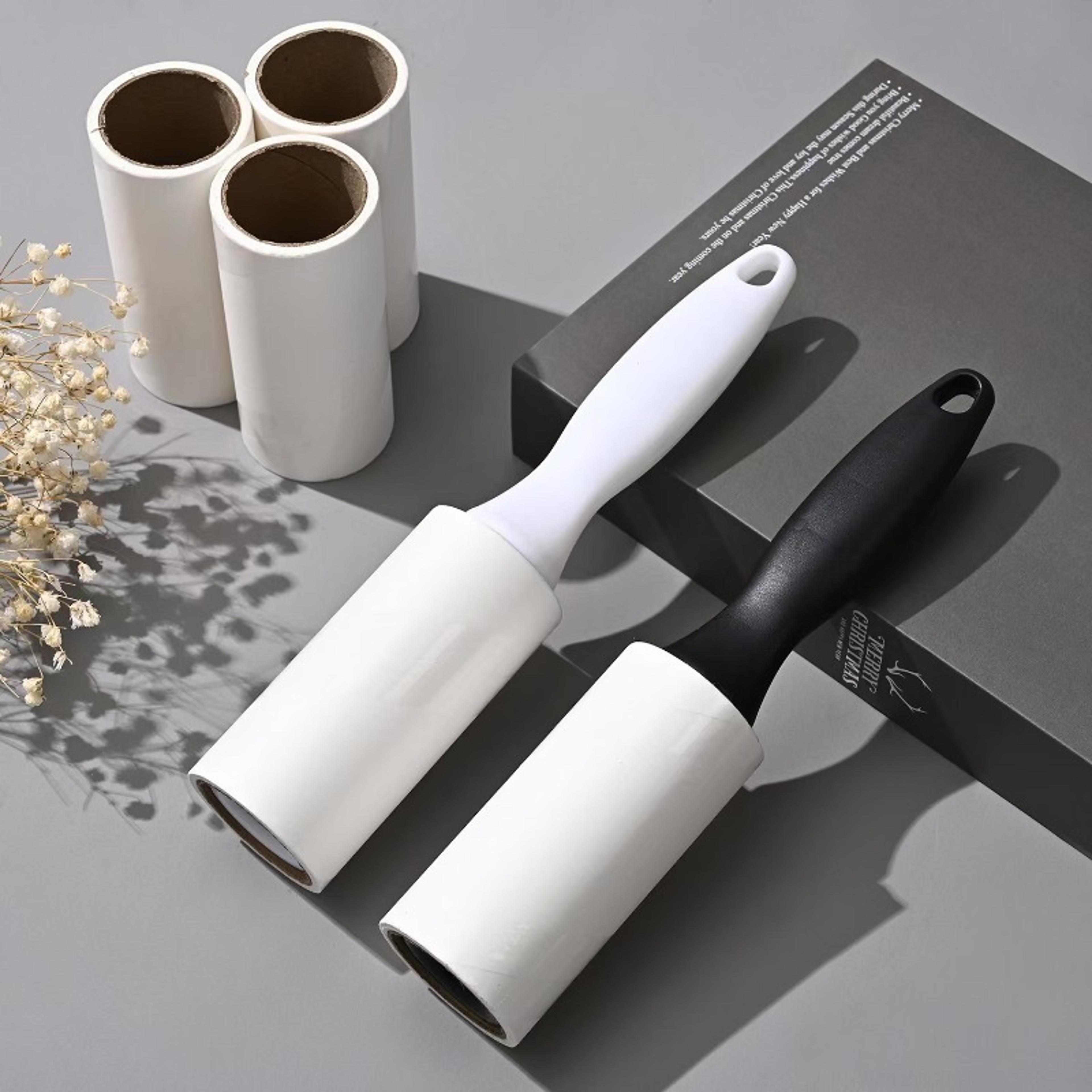 reusable clothes lint remover dust removal roller, adhesive tear type sticky roller brush