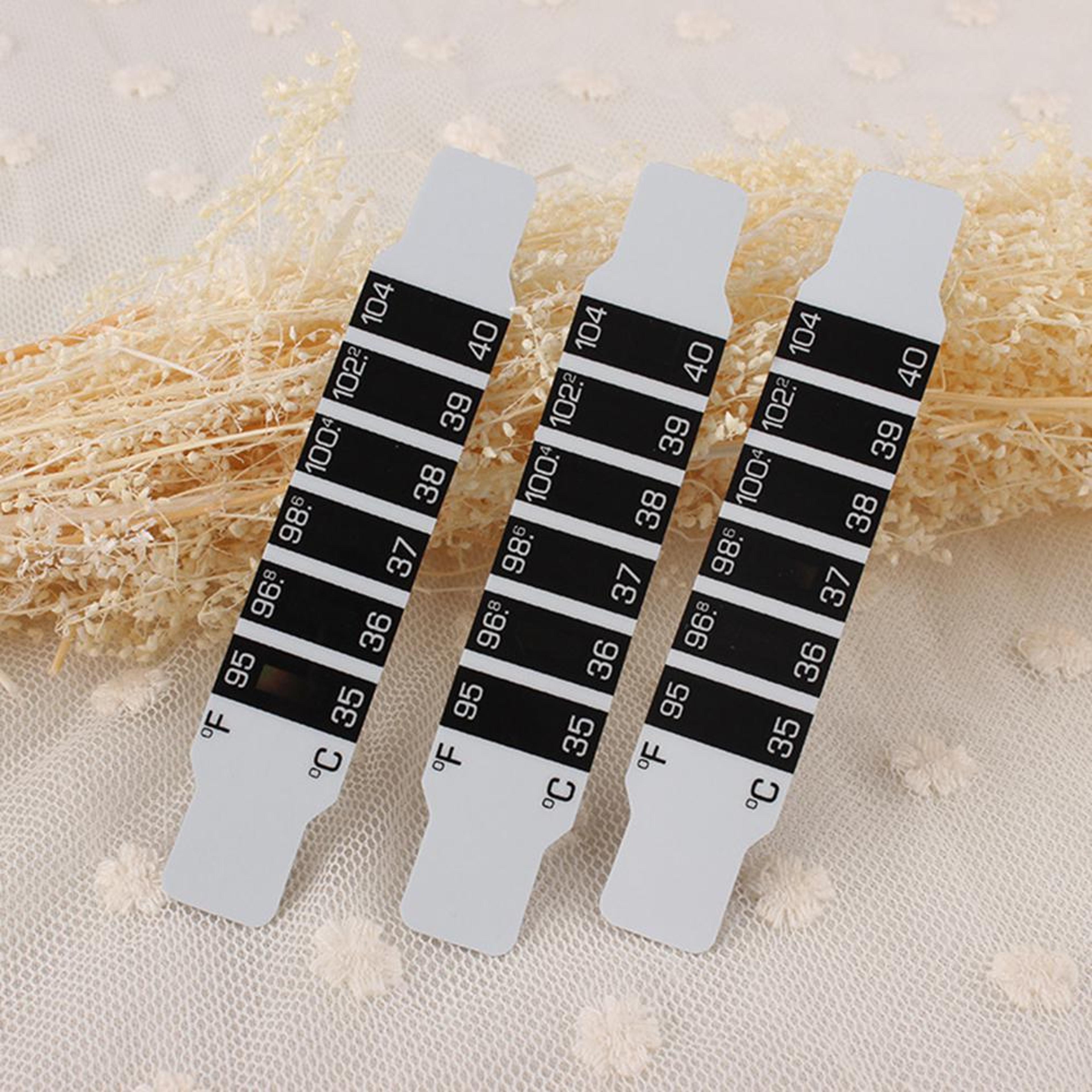 flexible reusable forehead thermometer sticker, fever body temperature test for baby, kid, water, milk