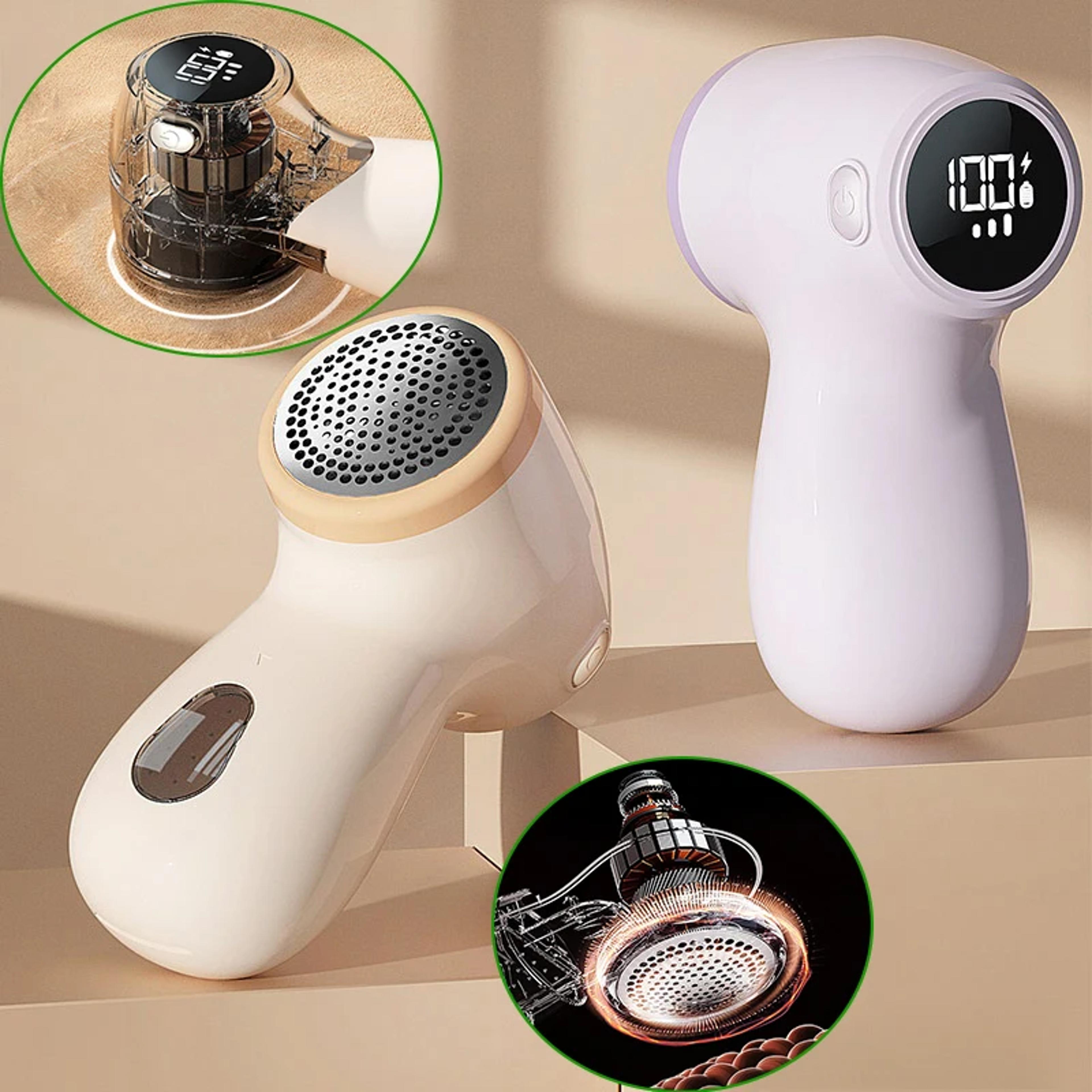 electric hairball trimmer, 6 blades smart led display, usb charging sweater lint remover