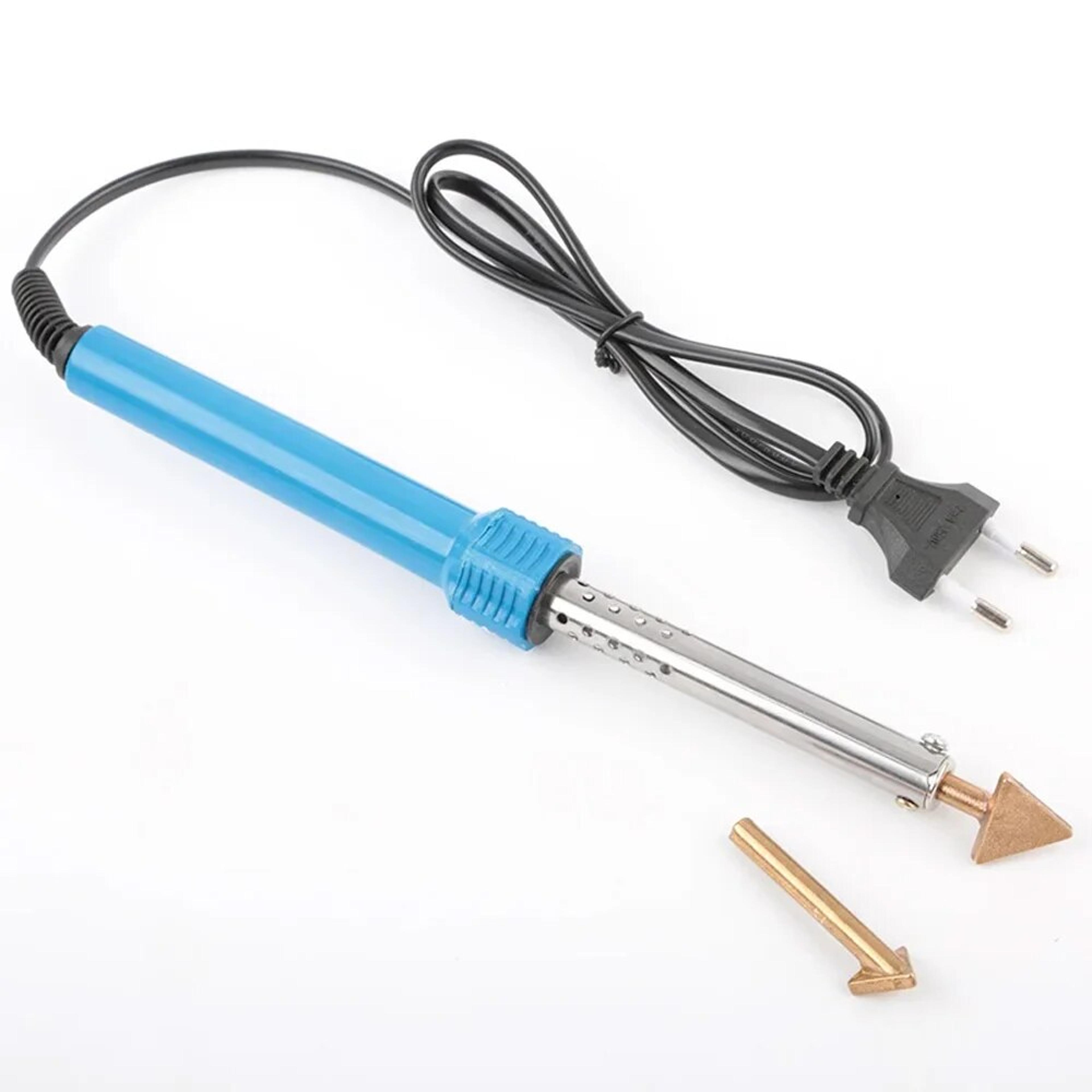 portable car plastic welding hot iron stand, wire brush repair kit for auto bumper and dashboard repairs