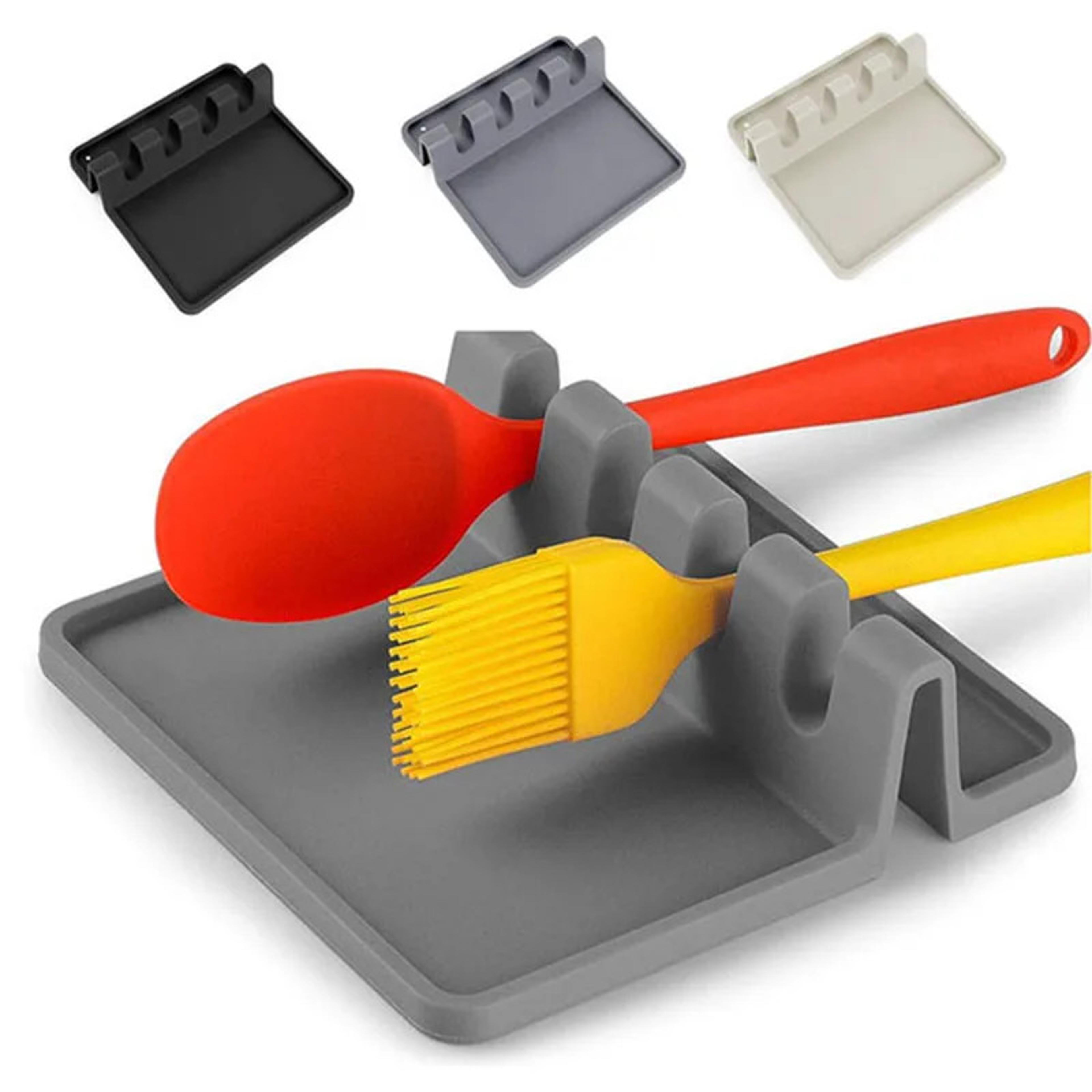 silicone tableware drying rack, multifunctional utensil organizer, non-slip storage pad