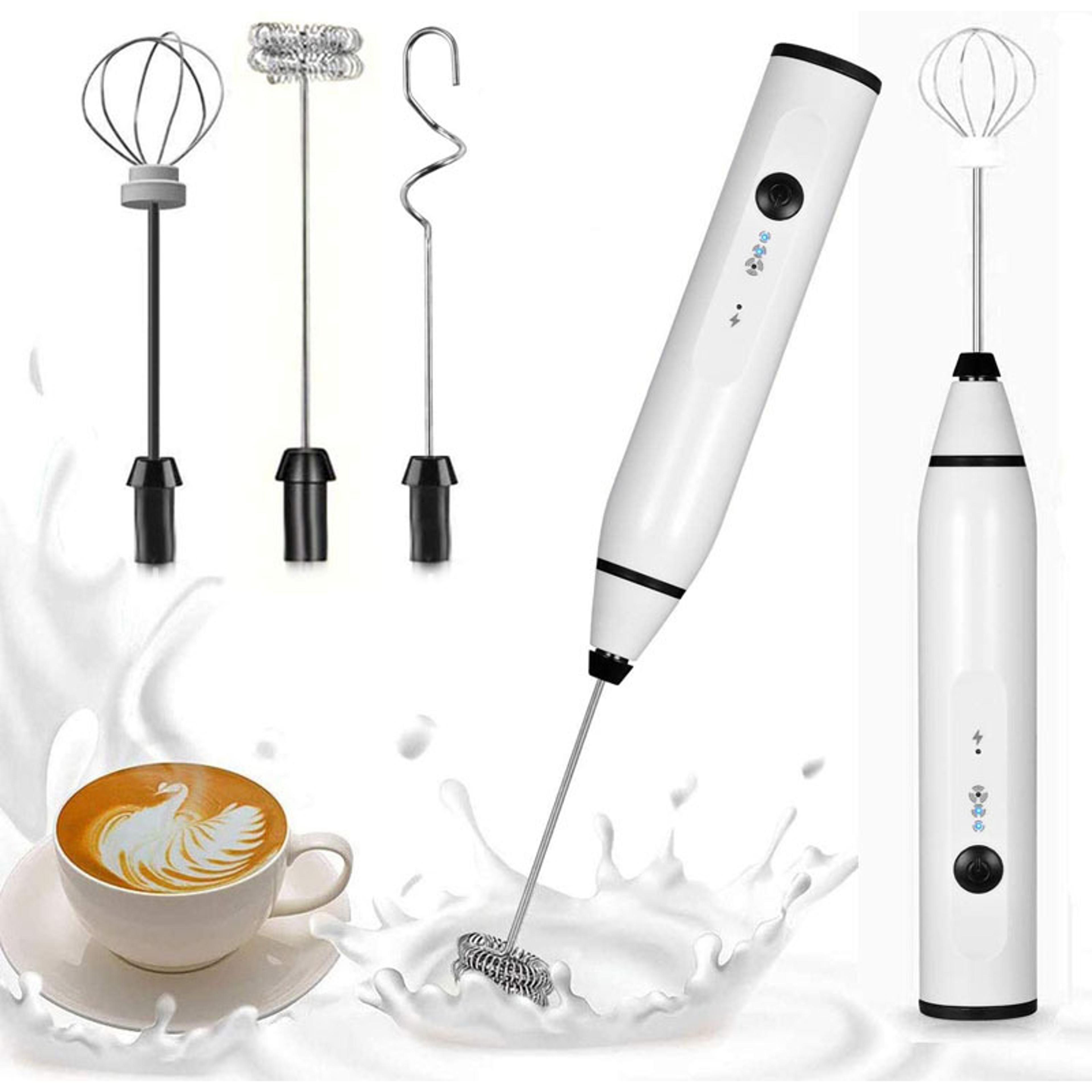 electric blender whisk mixer, usb mini handheld milk frother for coffee, cappuccino