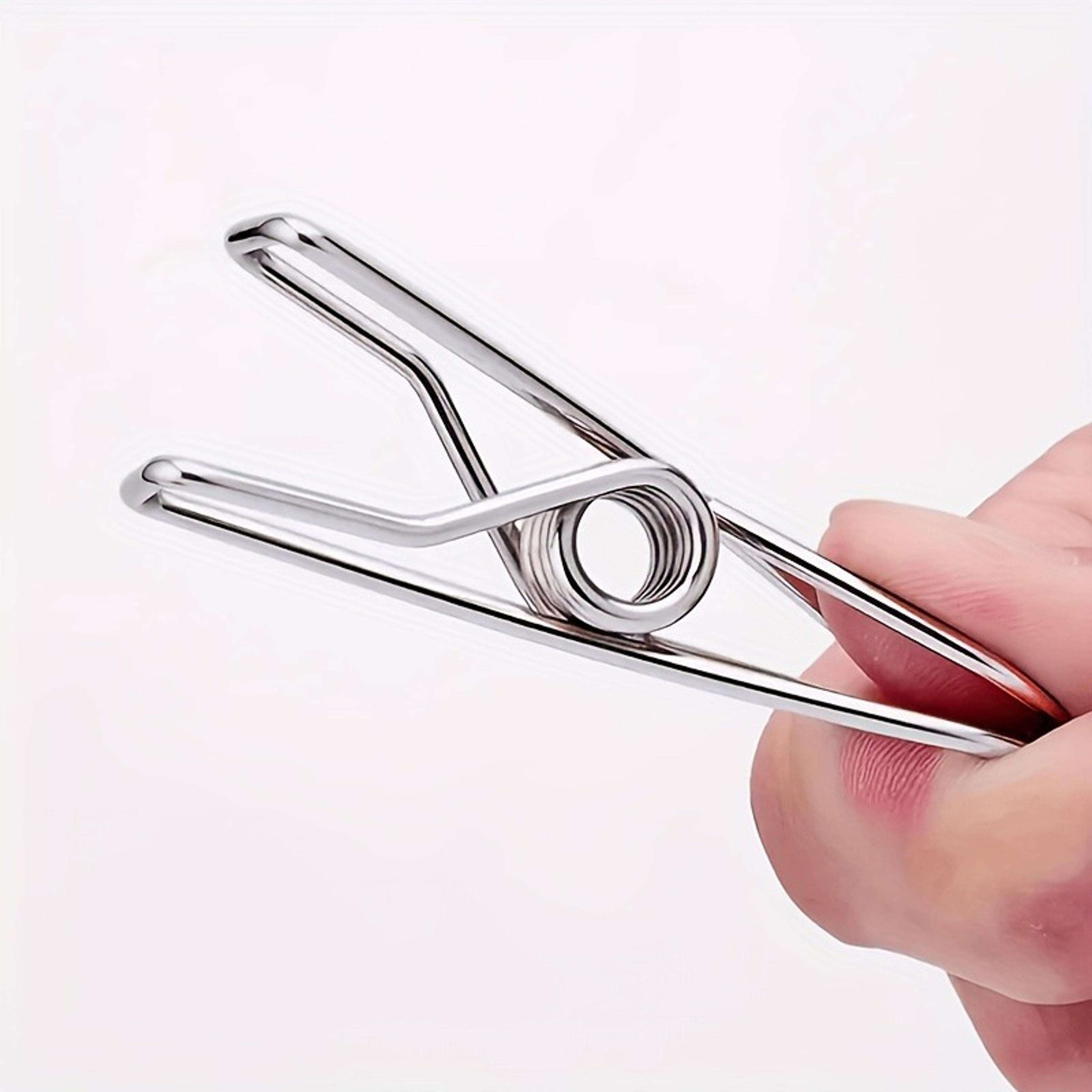 stainless steel clothes pins, durable clothes pegs, multi-purpose utility clips for laundry, home kitchen