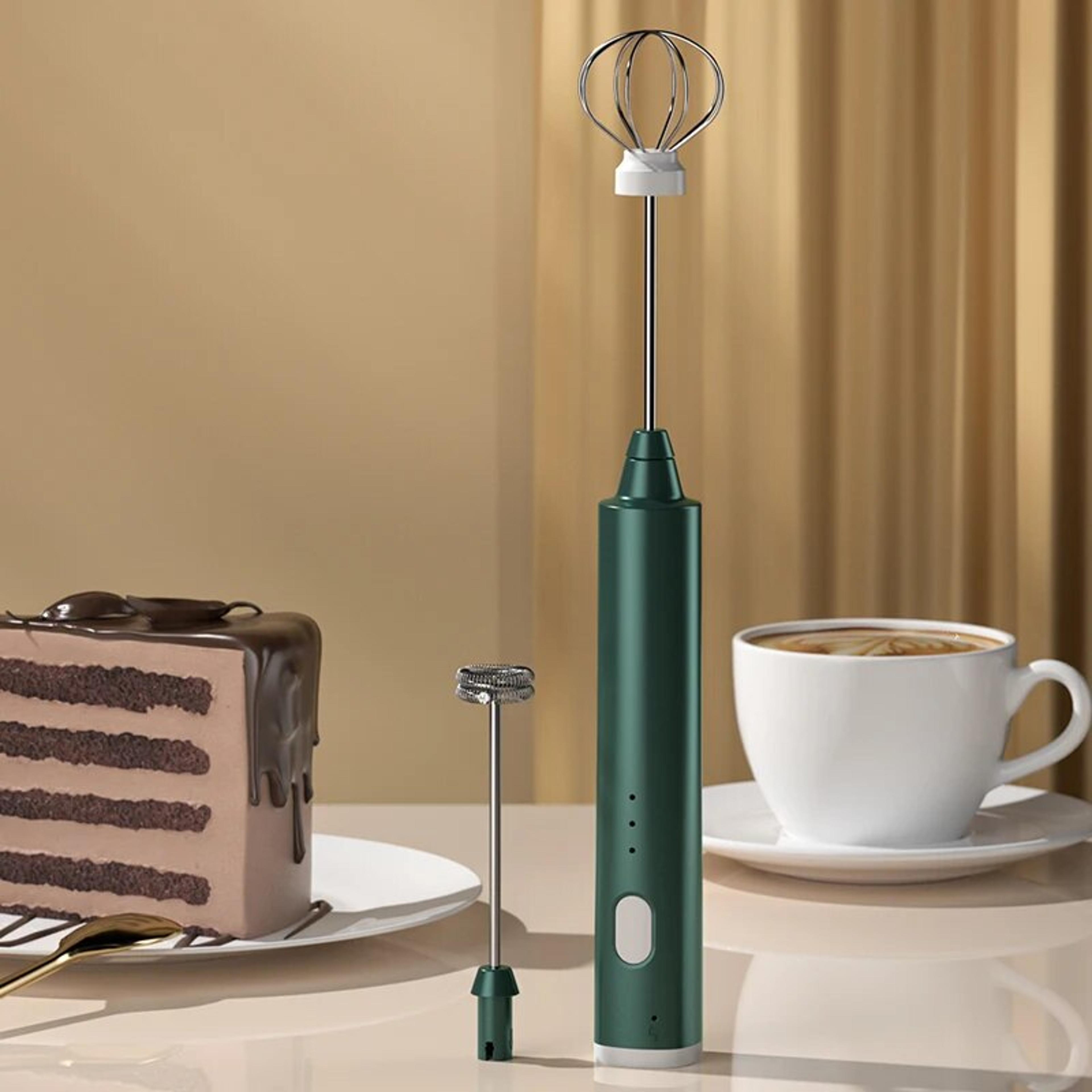 usb rechargeable handheld egg beater, electric milk frother mixer, coffee drink frothing wand foamer