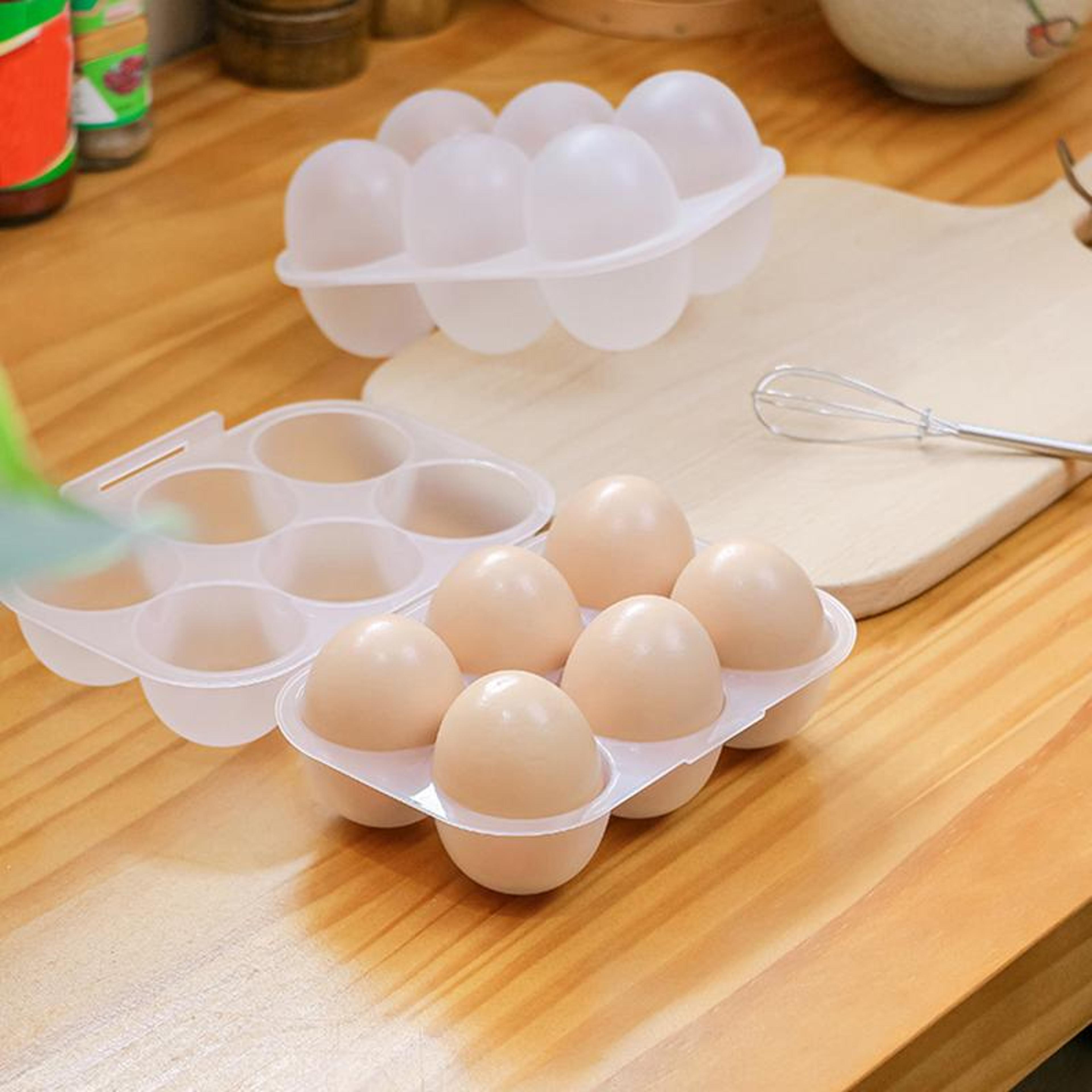 eggs holder eggs storage container with fixed handle, plastic eggs storage box for outdoor camping, egg carrier case