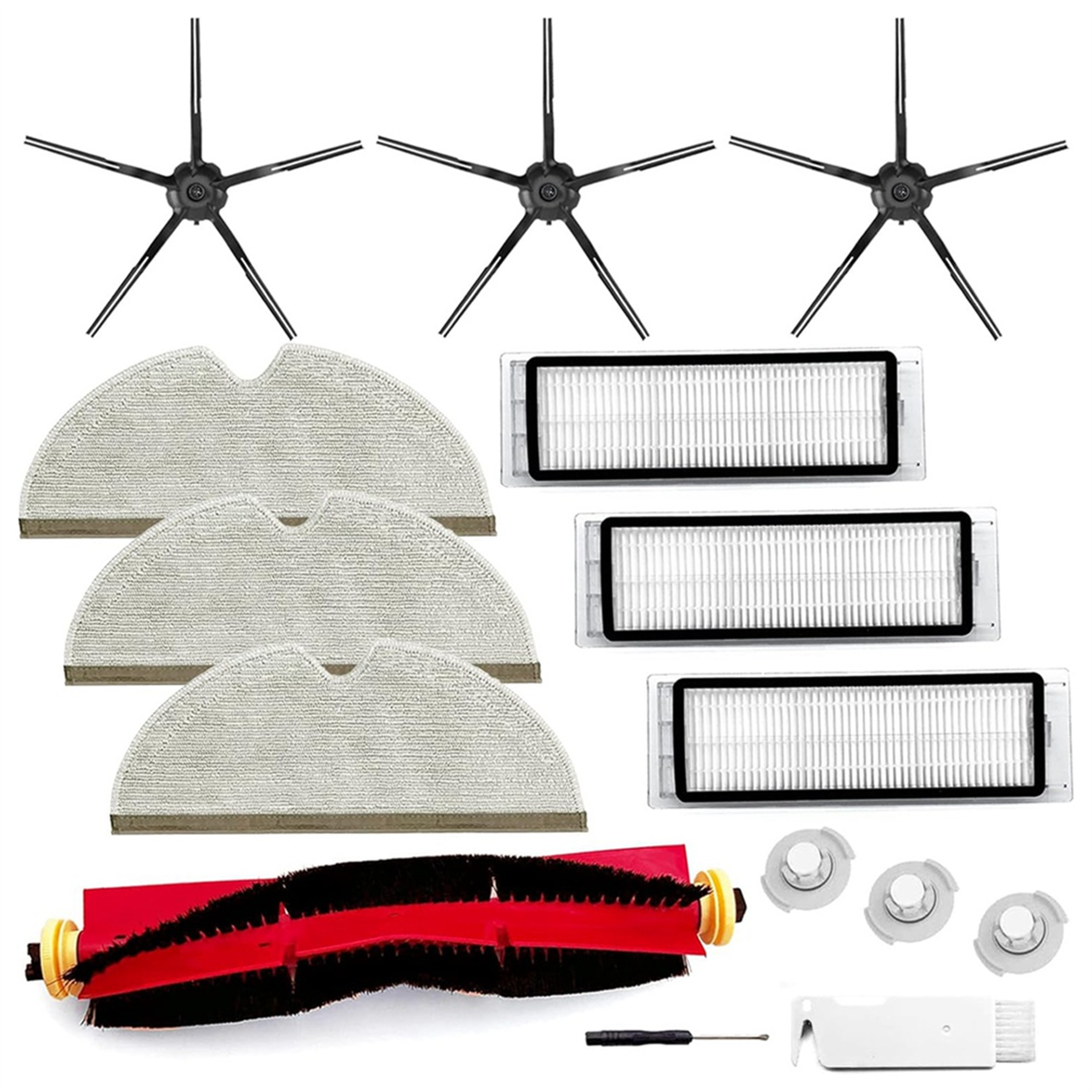 hepa filter, side brush mop cloth for roborock puremain, high-quality accessories