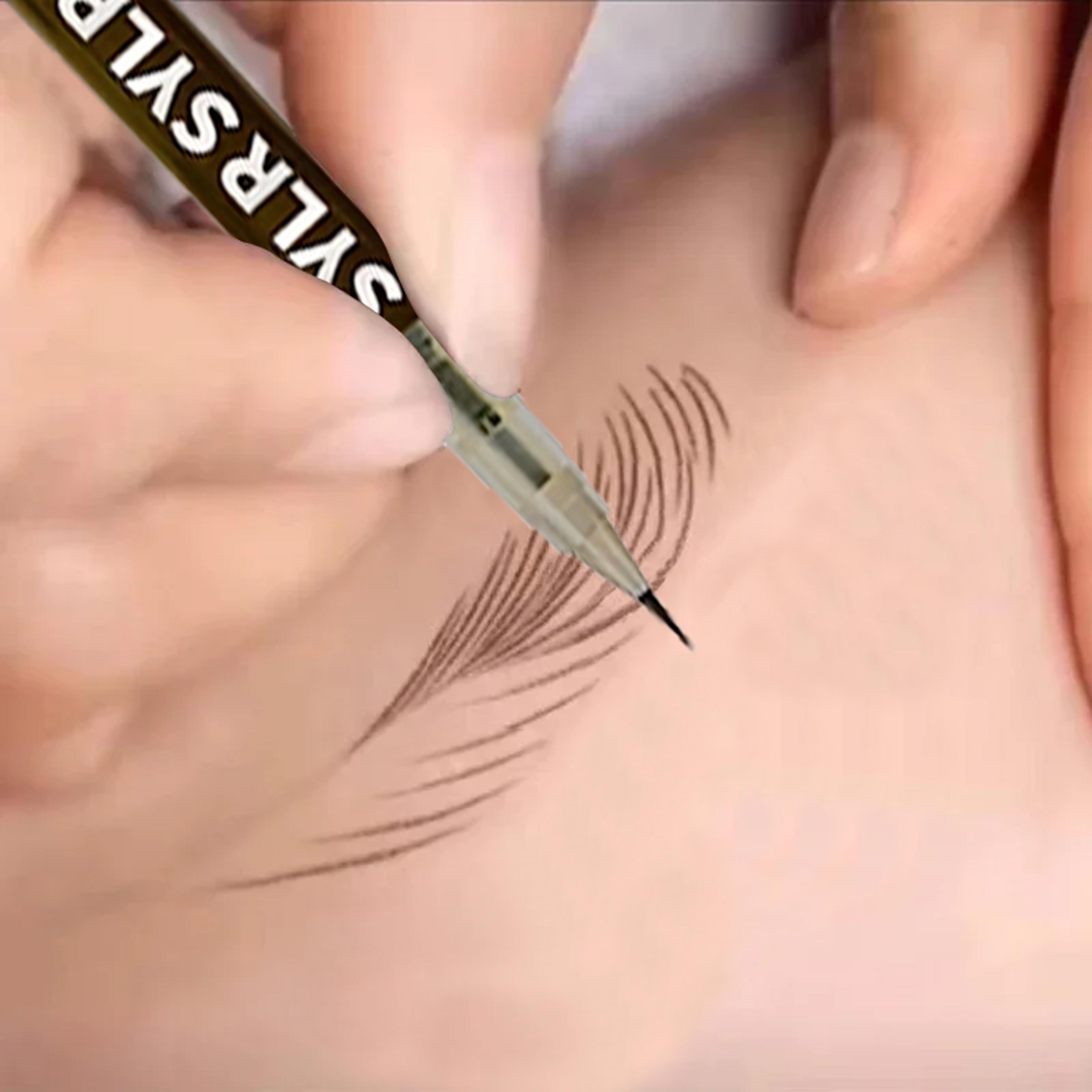 ultra fine waterproof eyebrow pen smudge-proof, long-lasting, sweat-resistant, highly pigmented liquid pencil