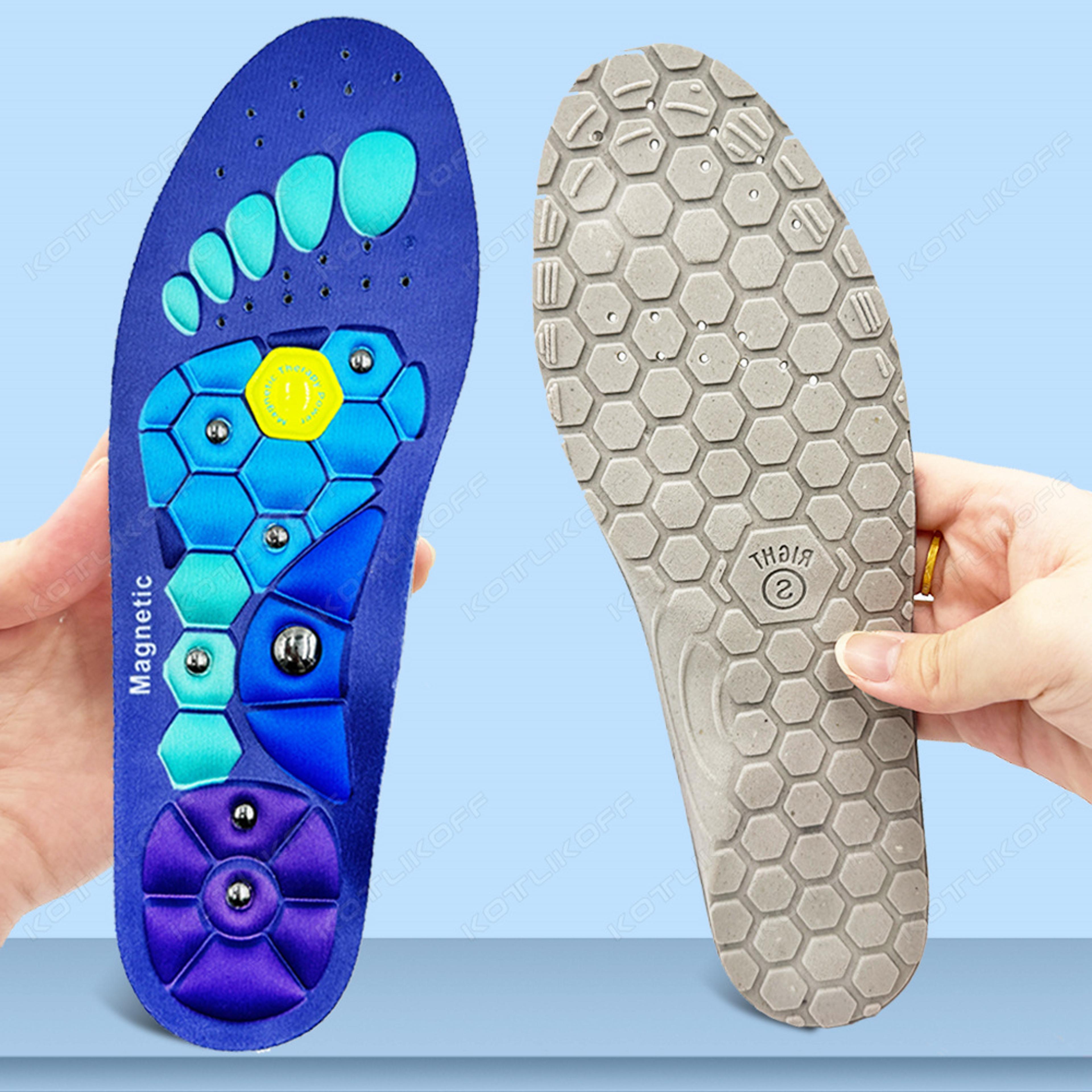 magnetic therapy acupressure insoles anti fatigue massage shoe pads for foot comfort