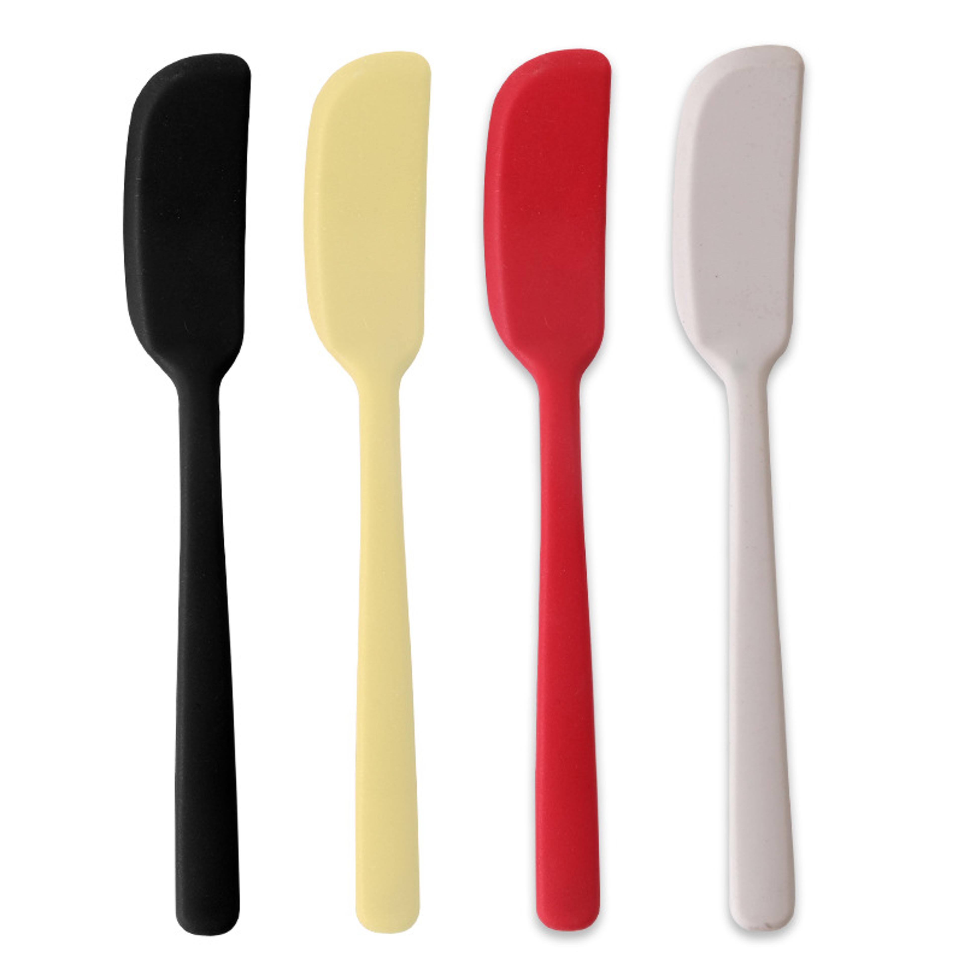 silicone butter scraper spatula heat resistant, bpa-free non-stick kitchen tool for baking, cooking, and mixing