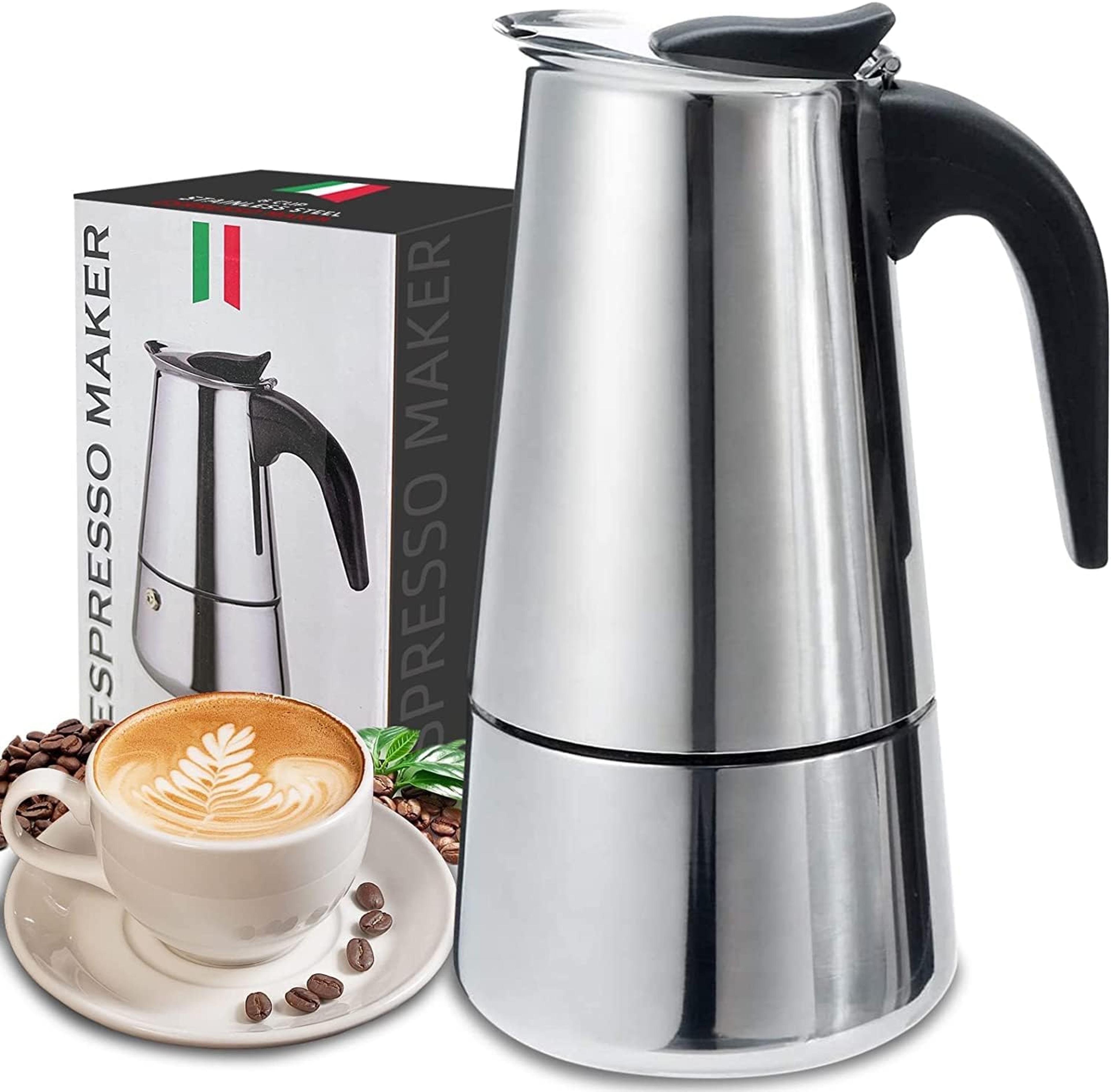 premium stovetop moka pot italian espresso maker classic aluminum coffee brewer