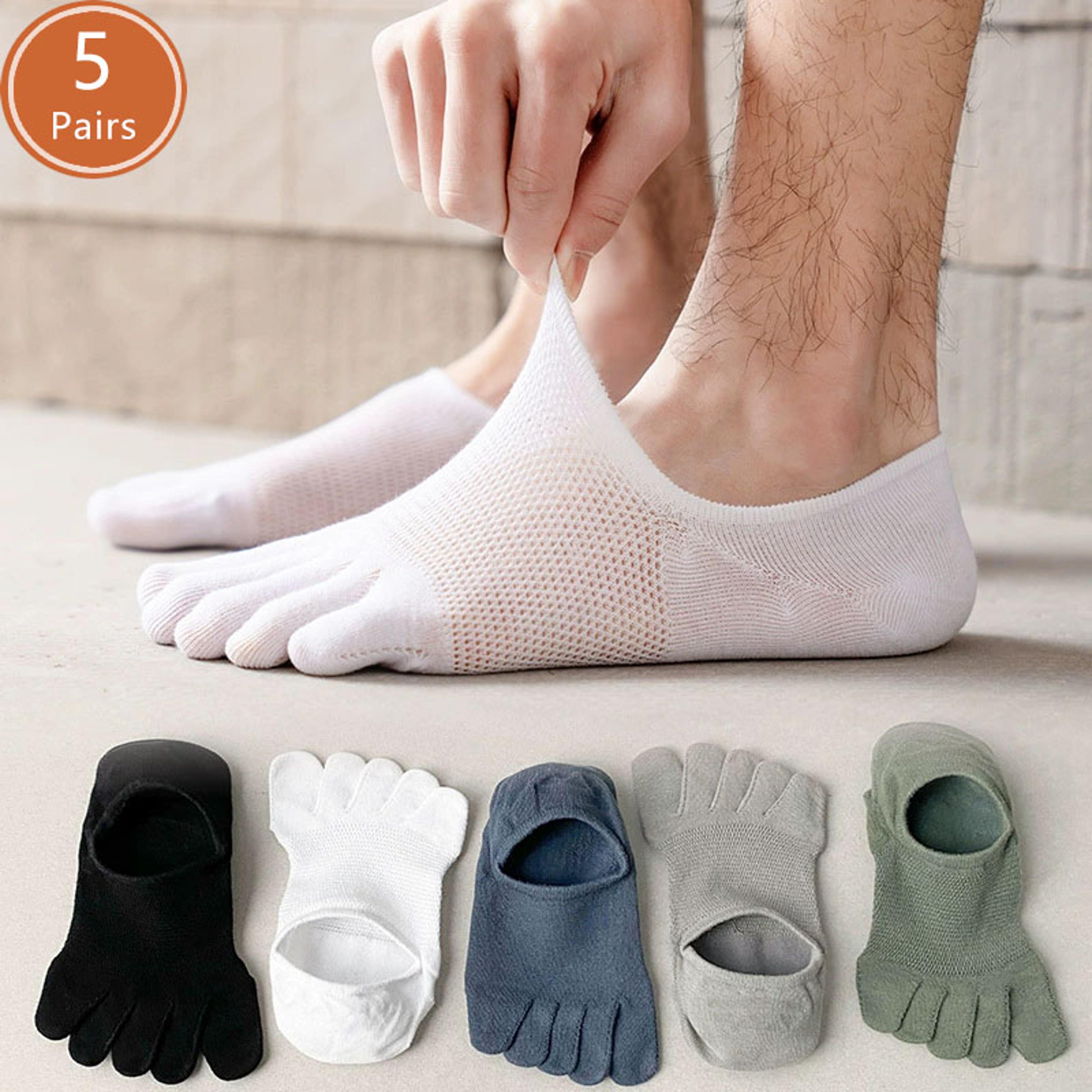 invisible toe socks summer thin cotton mesh breathable soft elastic comfort socks