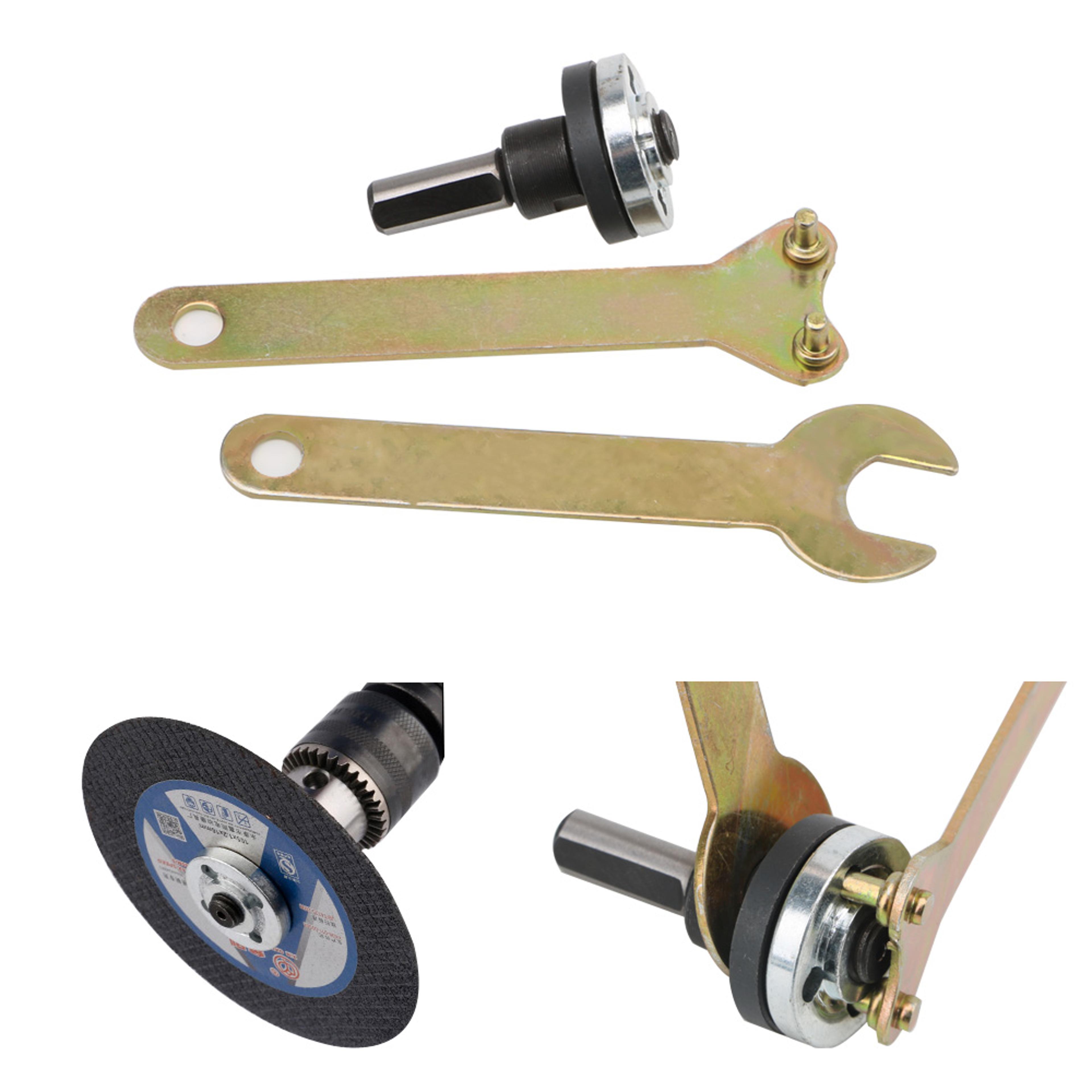 electric drill conversion angle grinder adapter for cutting disc polishing wheel attachment