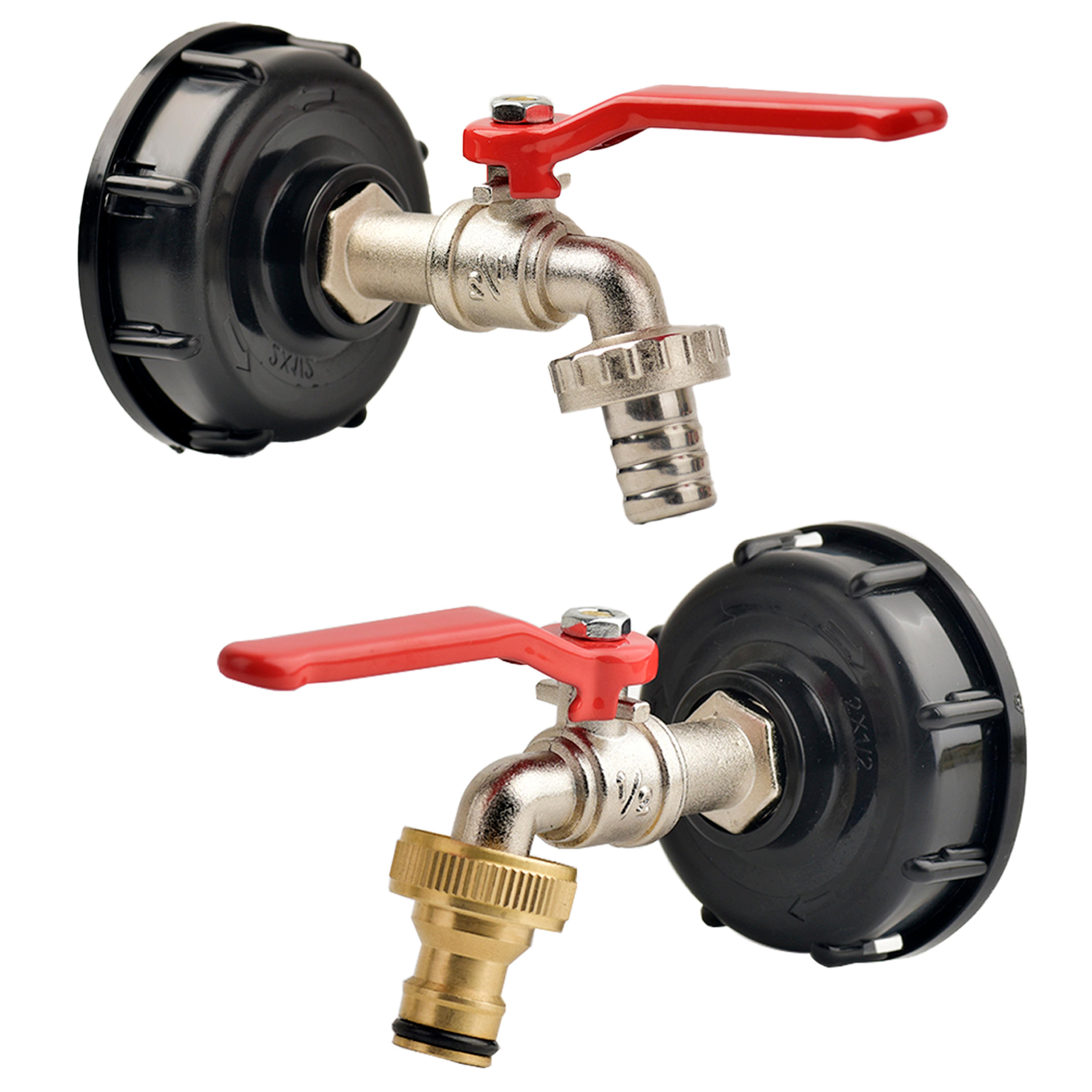 tank tap adapter with coarse thread to brass alloy quick connect replacement valve for garden faucets