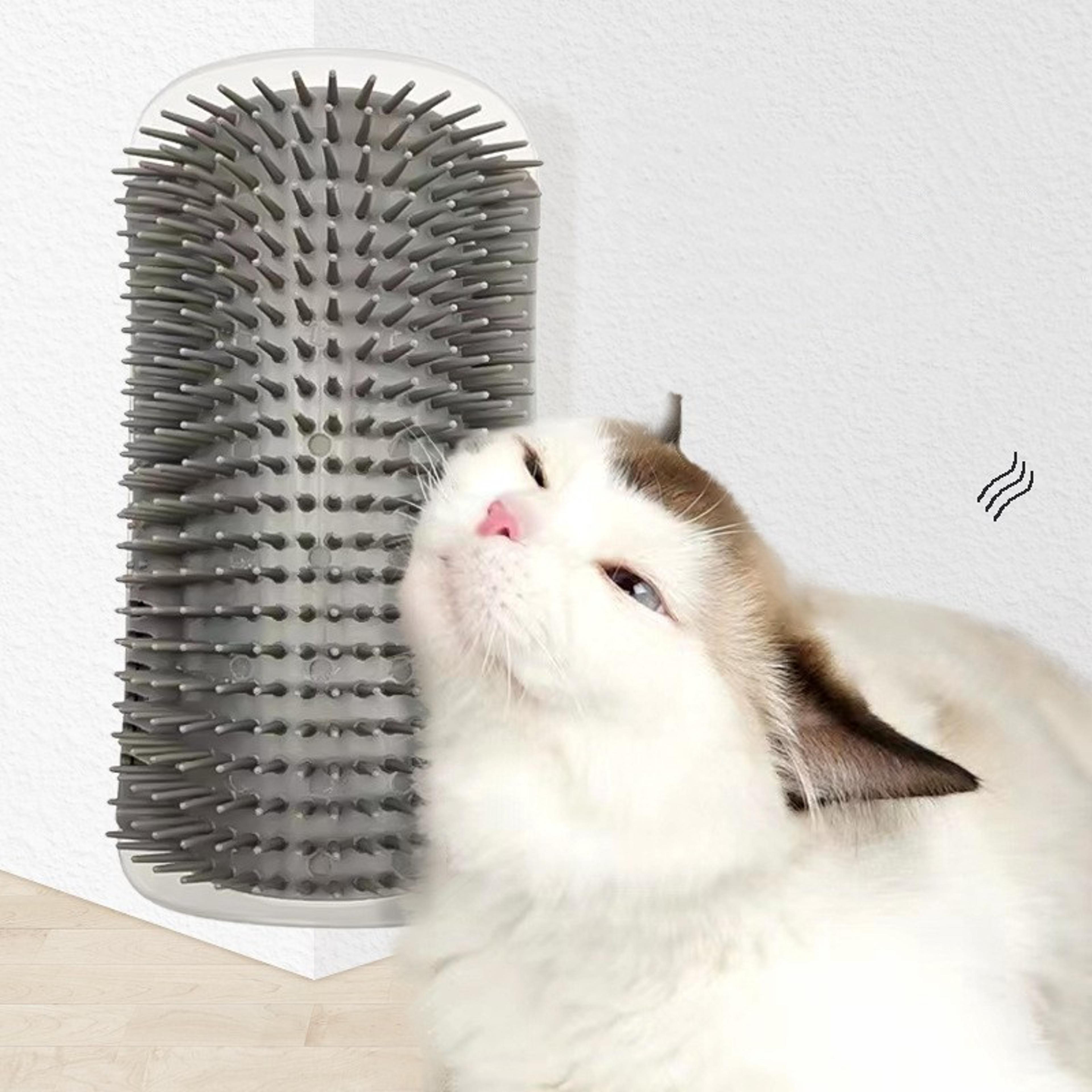 massage pet cat brush removable scratcher comb for kitten hair removal clean corner grooming