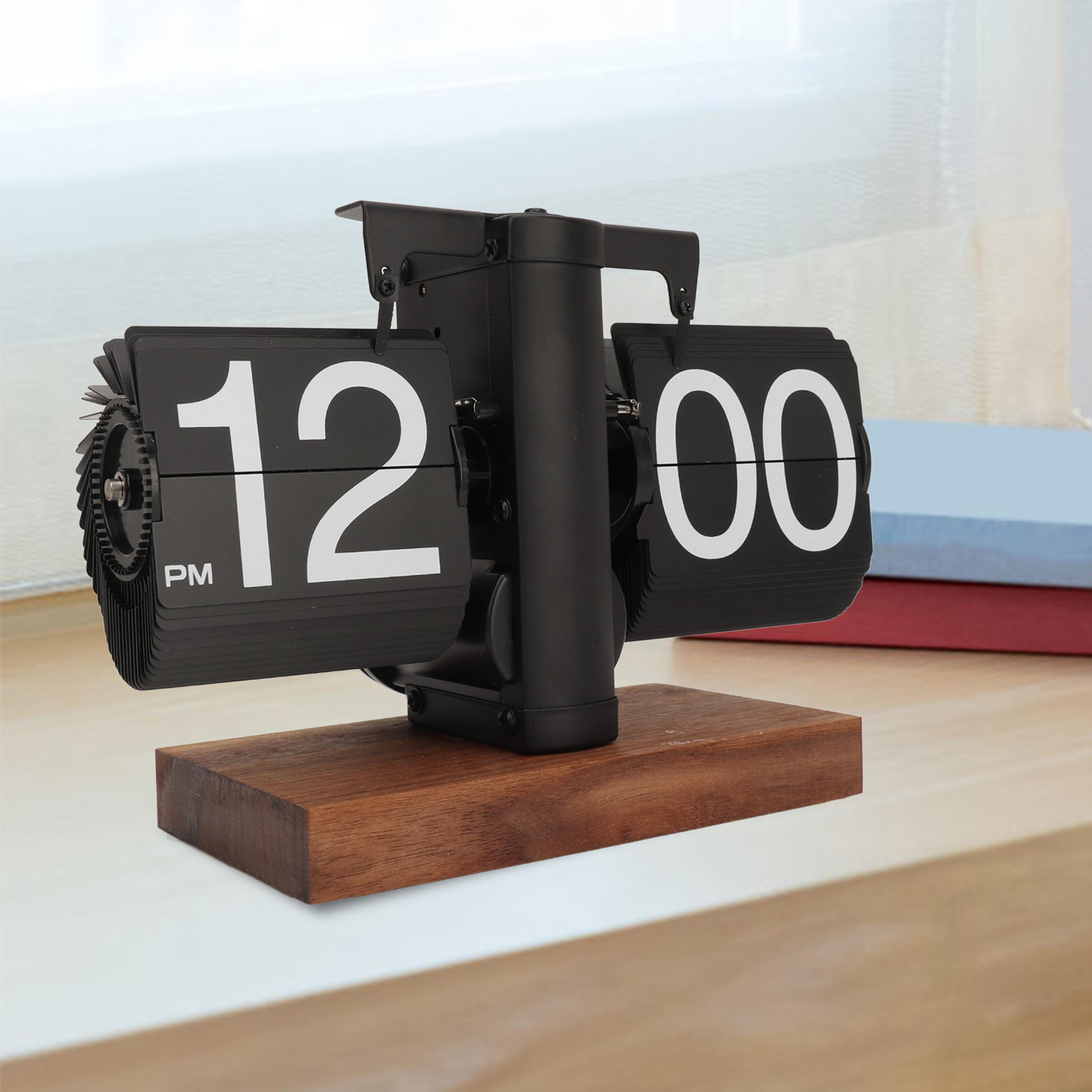 digital down clock large display, battery operated desk clock