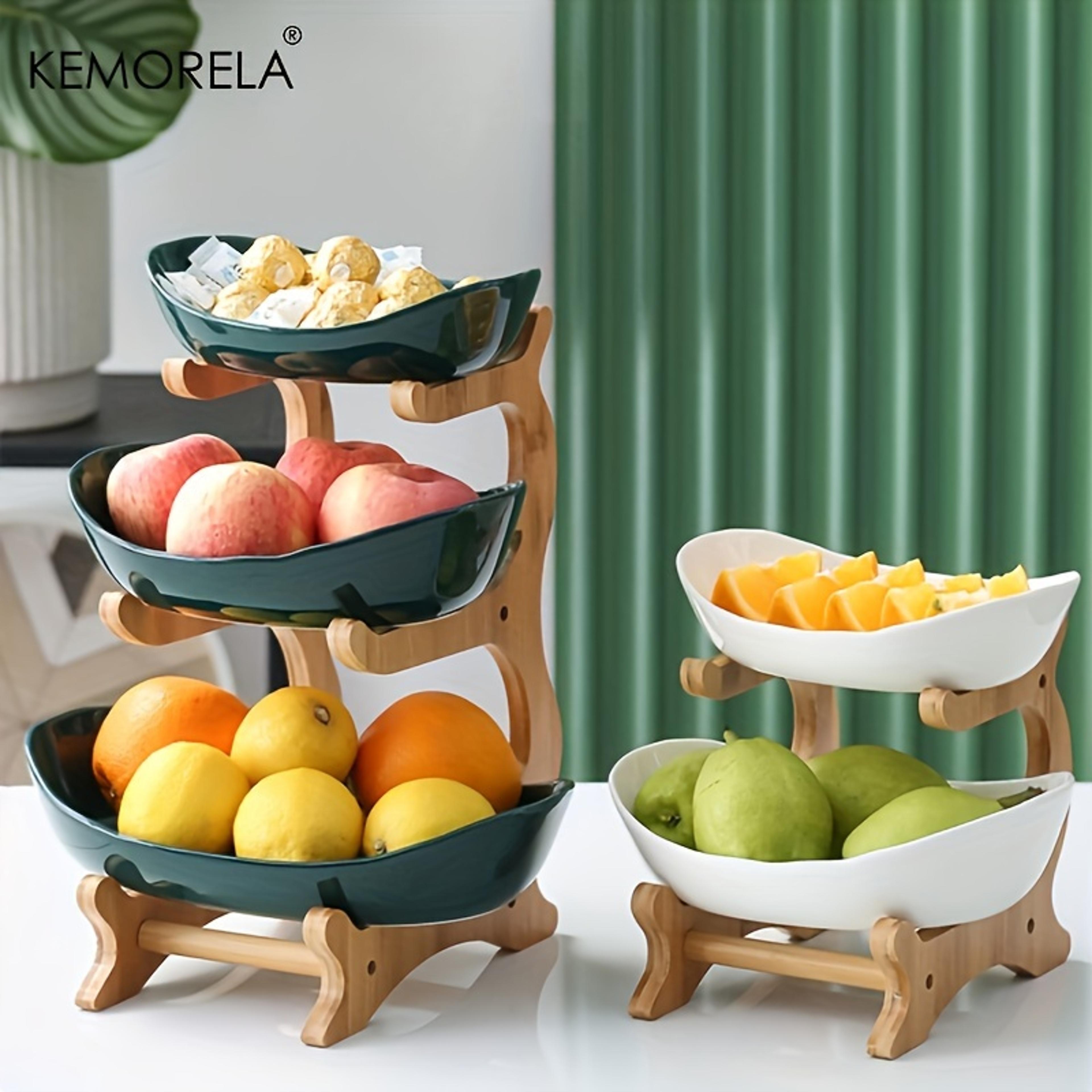 modern plastic snack dish dried fruit basket creative cake stand salad bowl for home living room