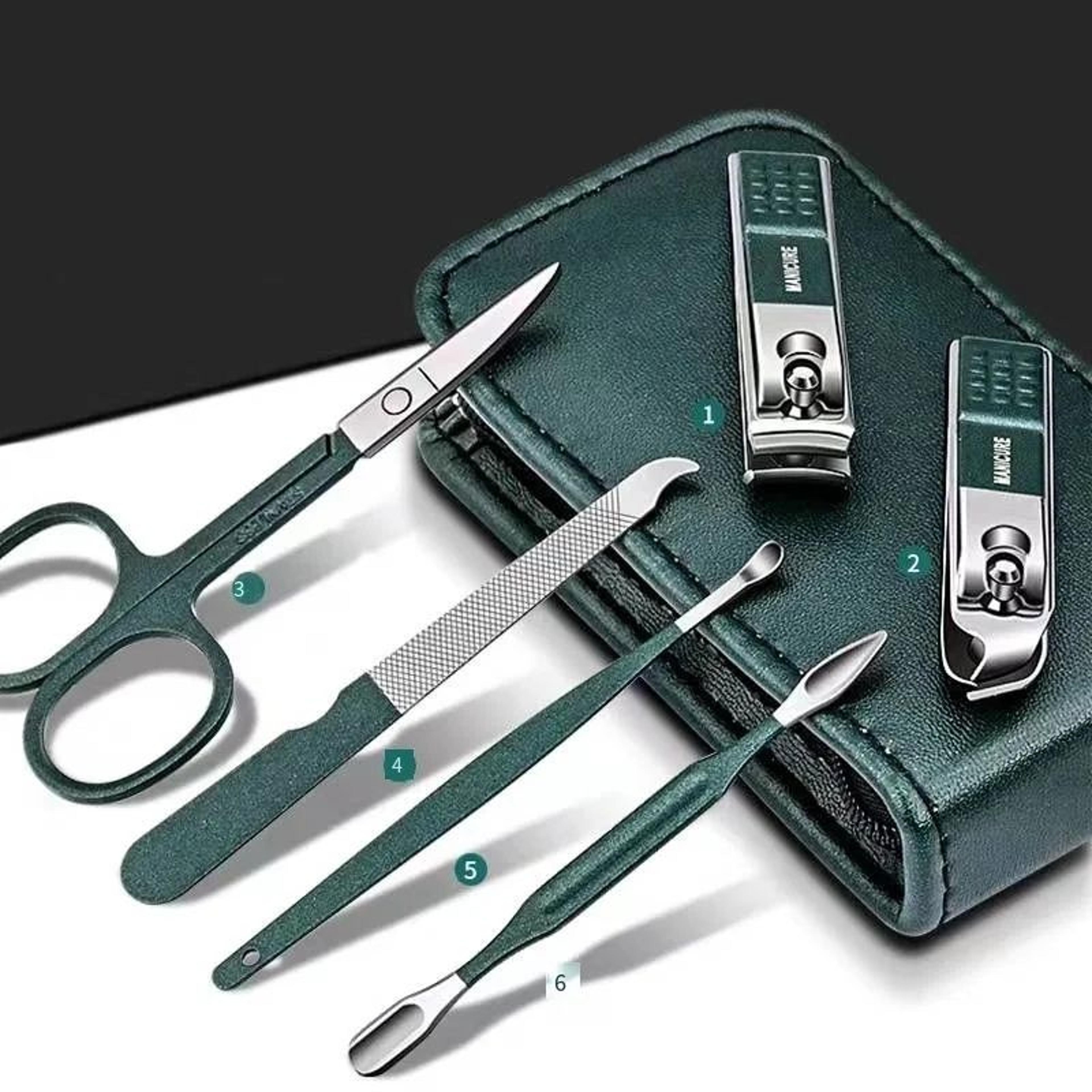 premium nail scissors set high-end manicure pedicure tools for men women, portable household beauty kit