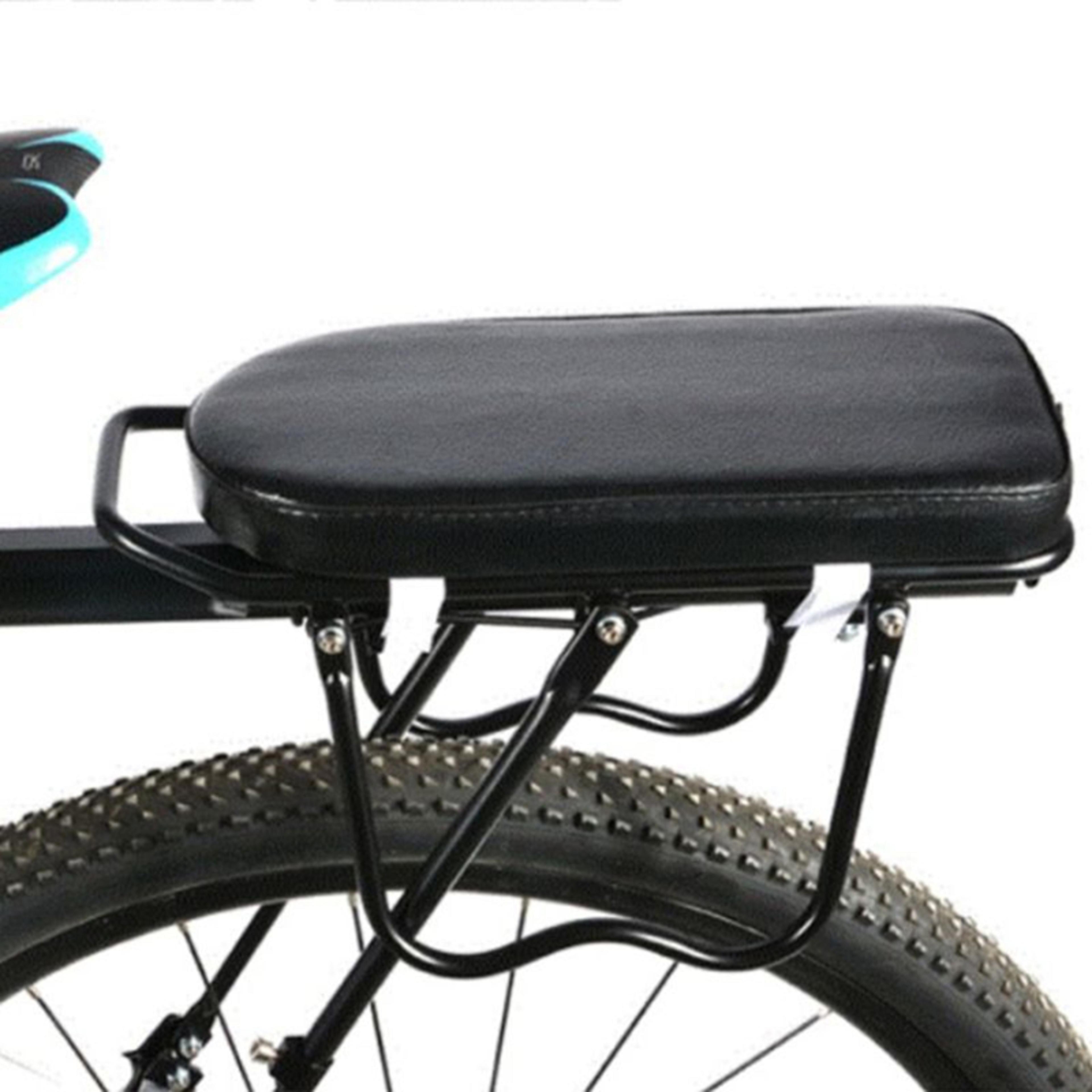 comfortable bicycle rear seat and foot pedal for children mountain bike backrest and passenger shelf combo