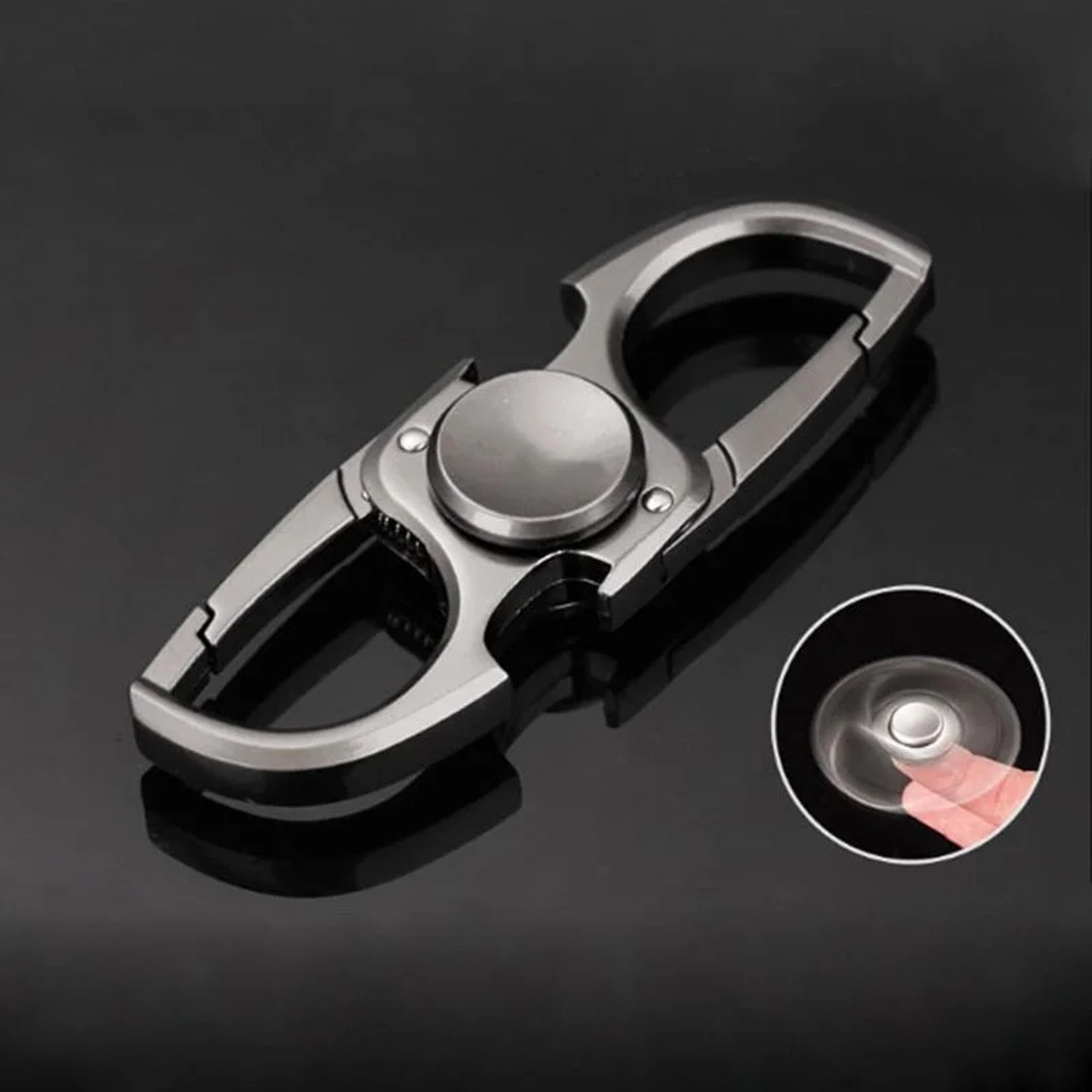 anti-anxiety finger spinner with bottle opener stress relief fidget keychain toy
