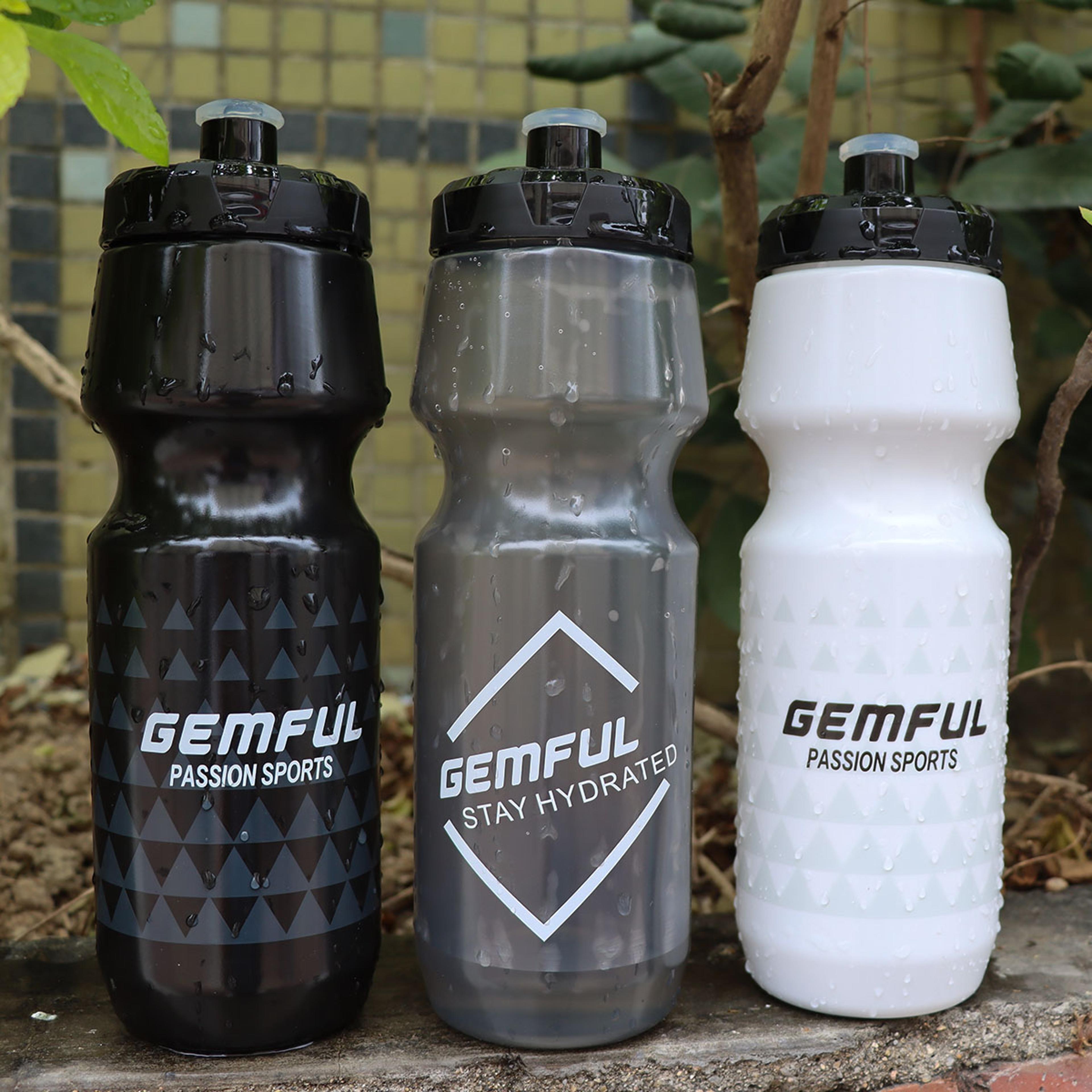 lightweight bpa-free bike water bottle reusable, squeeze drink cup for cycling