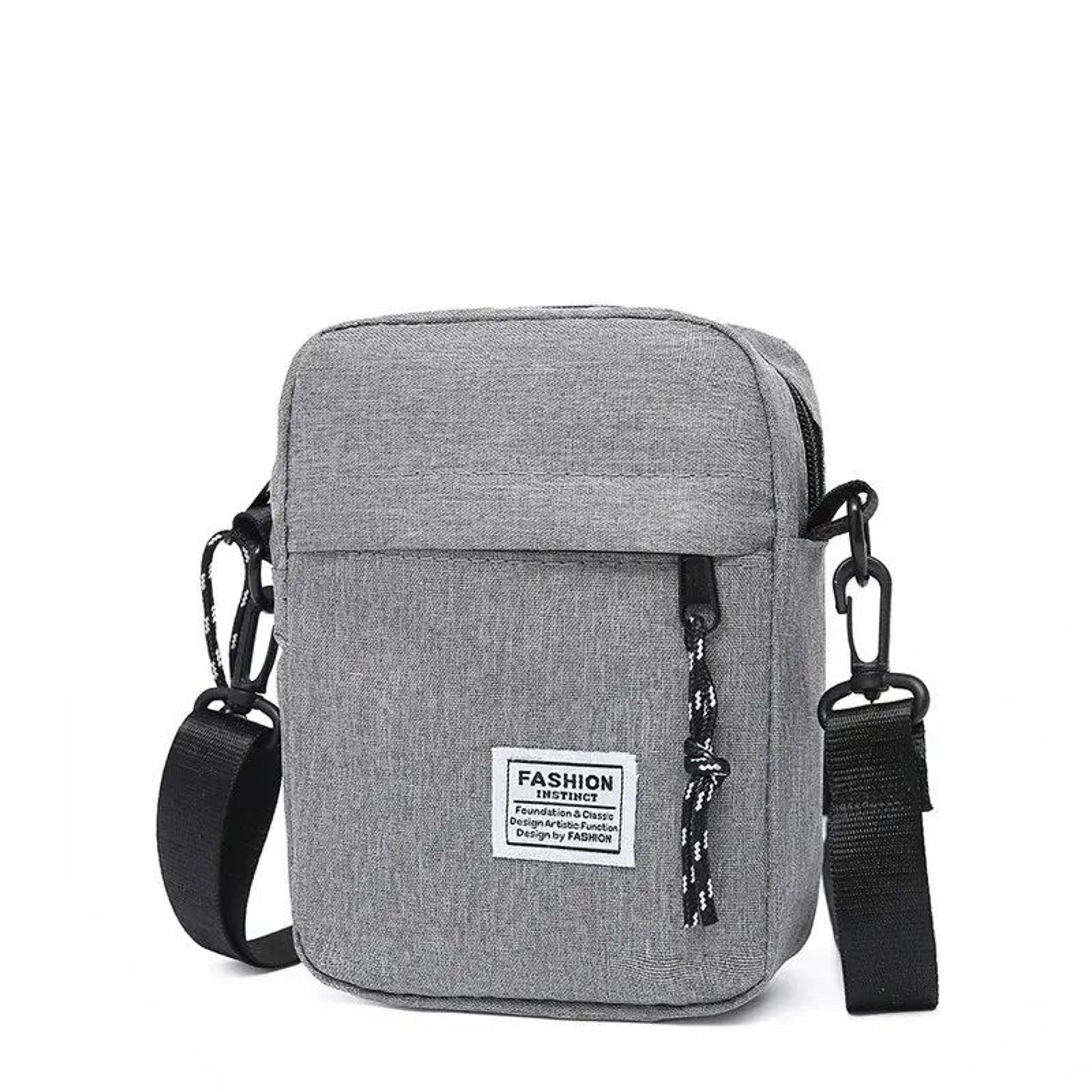 mens casual oxford cloth shoulder bag stylish small square crossbody satchel