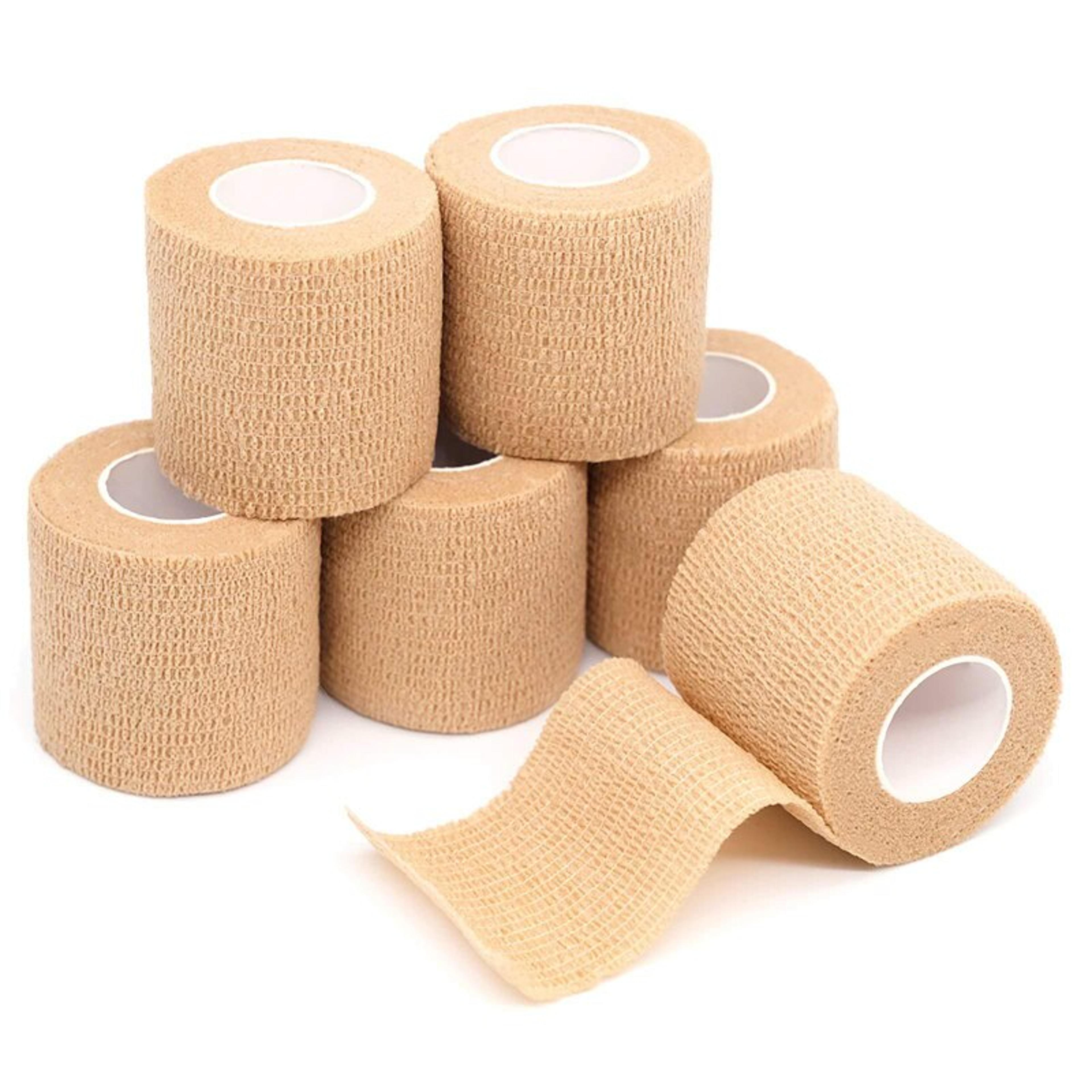 disposable self adhesive elastic bandage tattoo grip tape wrap for tattoo machine handles and first aid