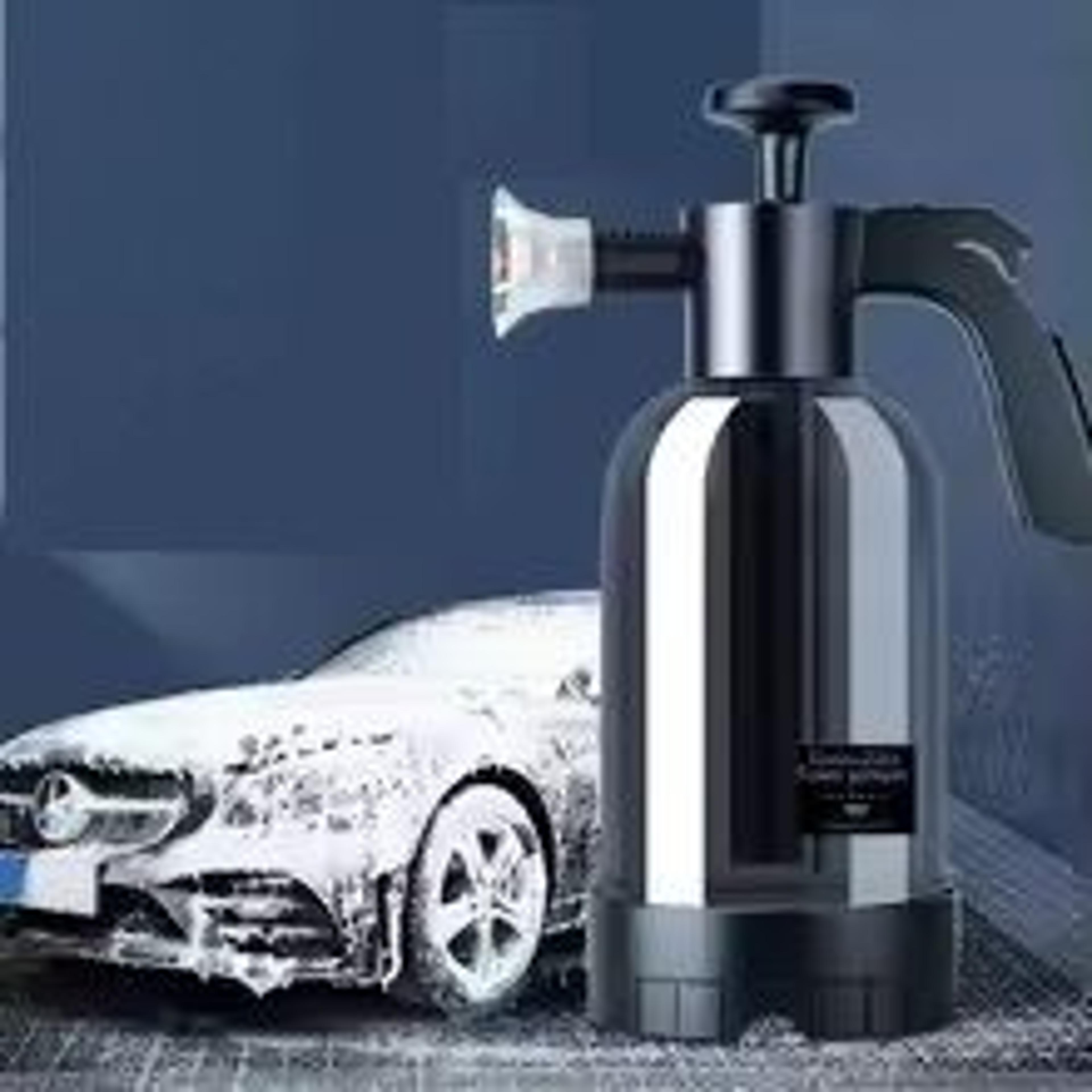 hand pump foam sprayer with multiple nozzles car window snow foam cannon for easy car wash