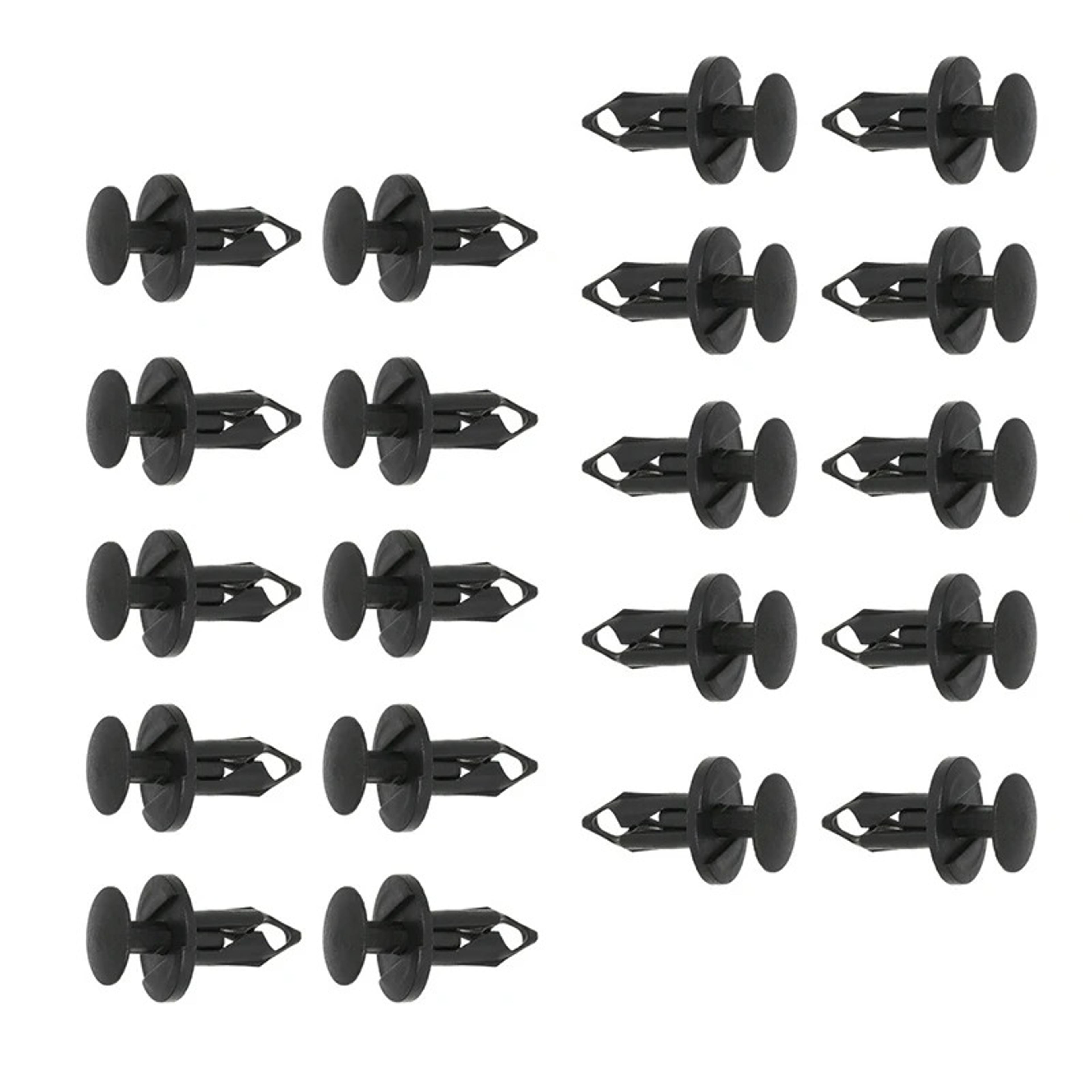 car retainer clips set, plastic fasteners for auto trim, bumper, panel clips