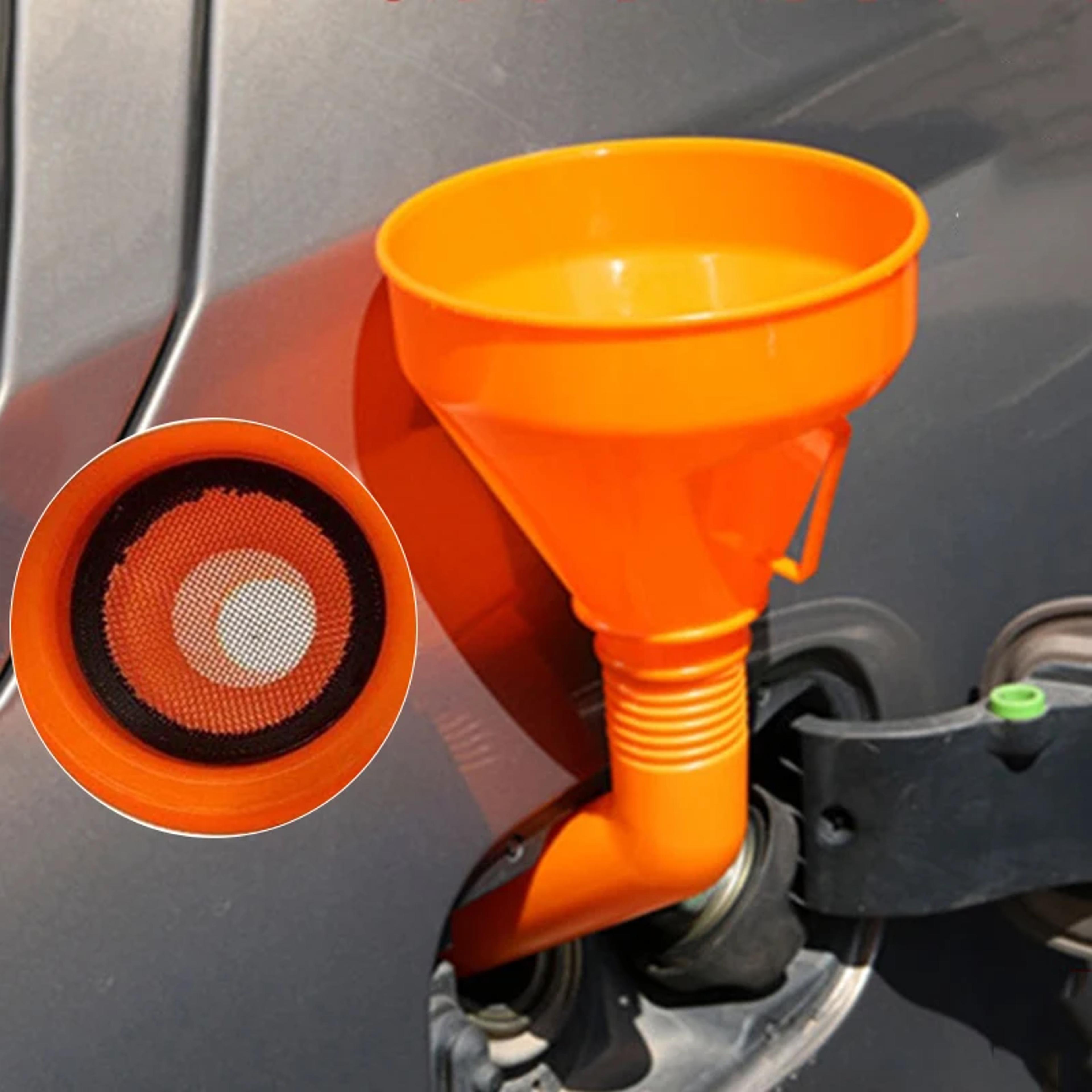 refueling funnel with filter for motorcycle car gasoline engine oil long mouth filling tool for car repair