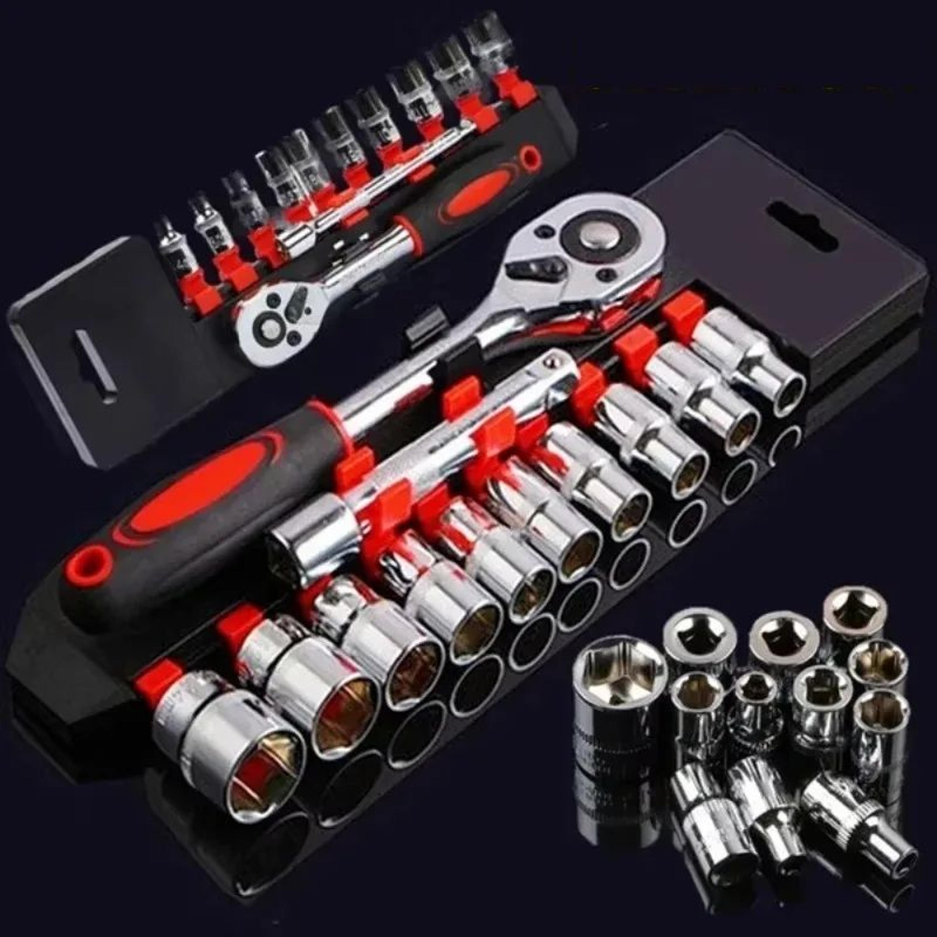wrench socket set for car, boat, motorcycle, and bicycle repair