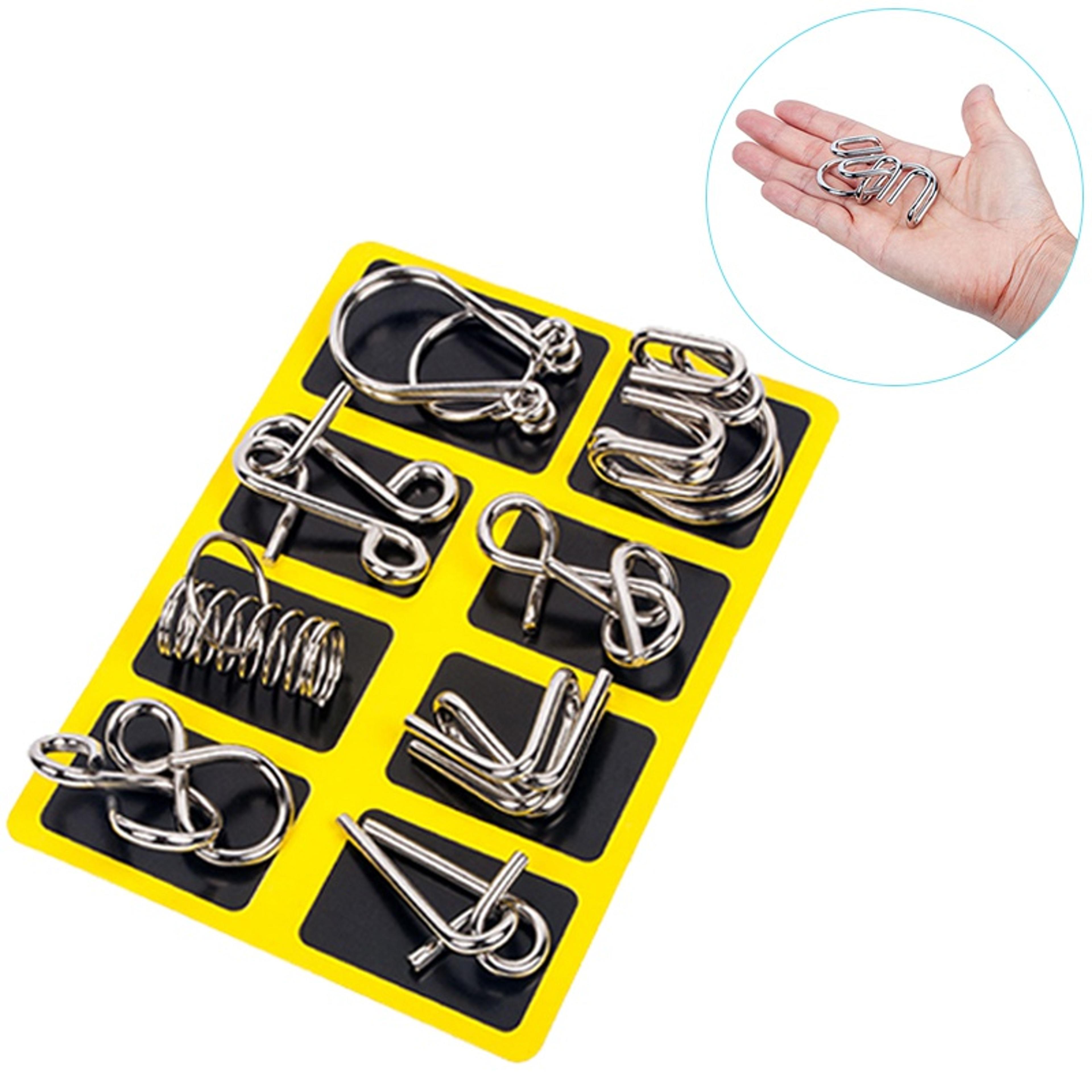 metal montessori puzzle iq brain teaser for adults interactive mind game reliever