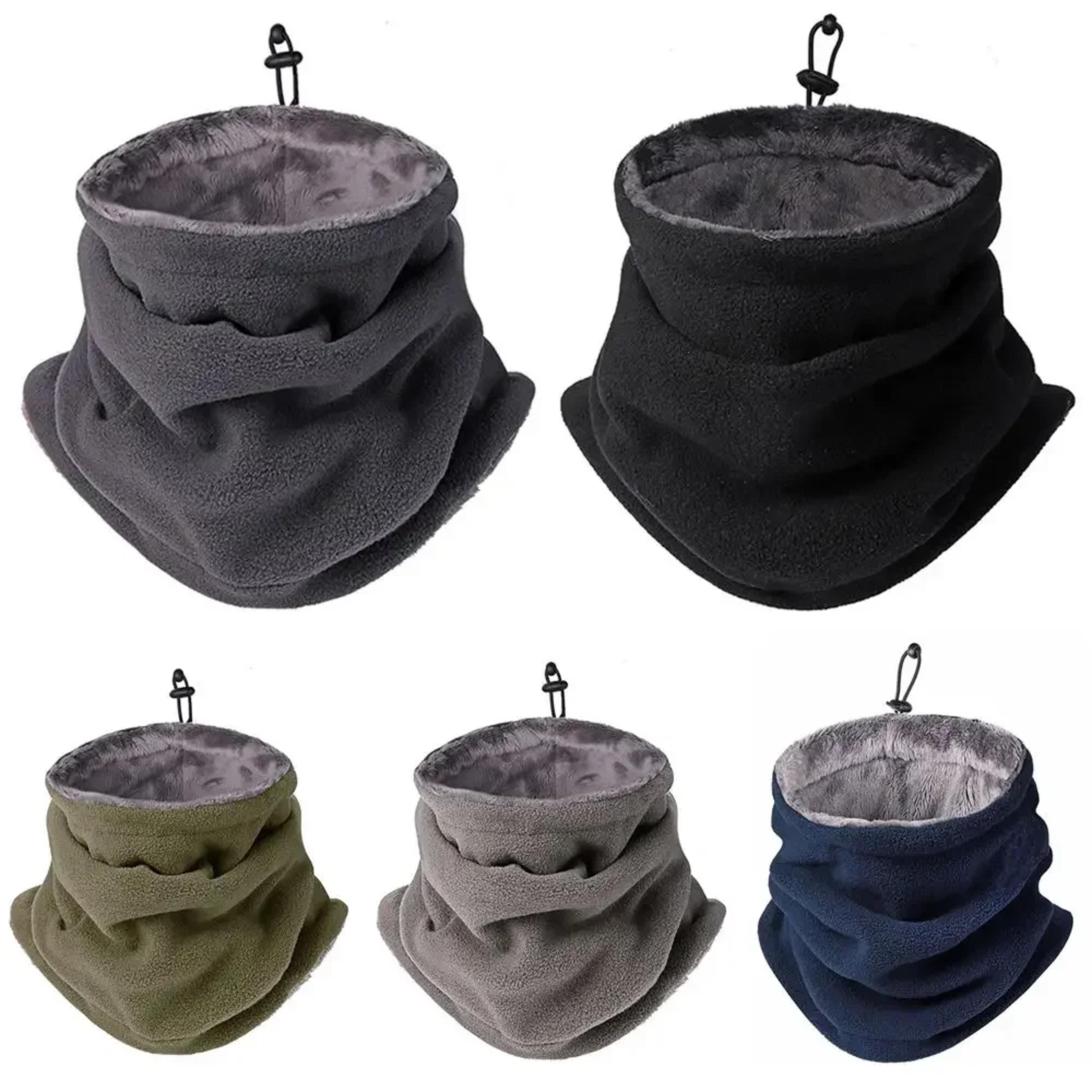 winter motorcycle mask for men women fleece neck warmer, windproof scarf balaclava for outdoor activities