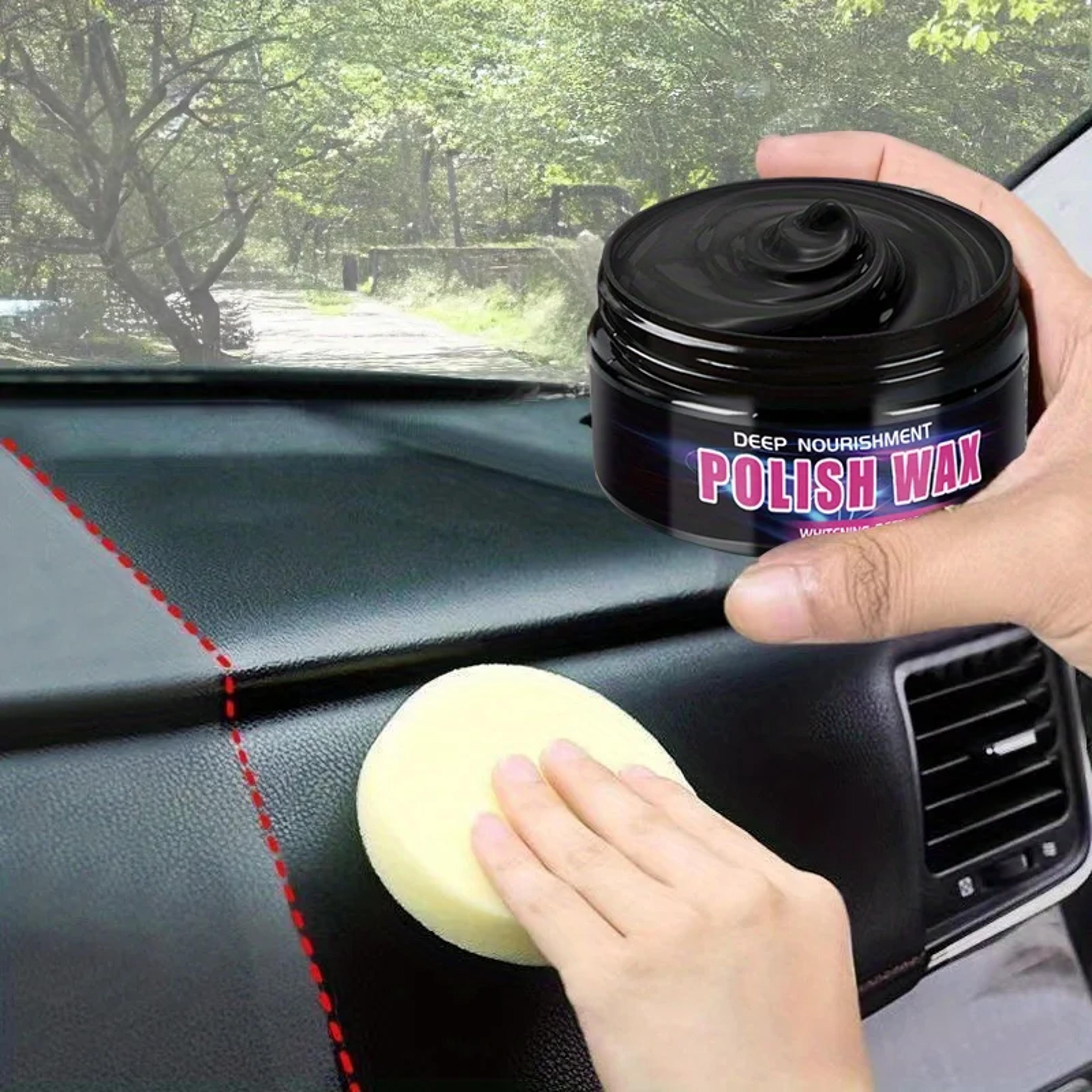universal leather and plastic repair polishing wax automotive interior reconditioning cream