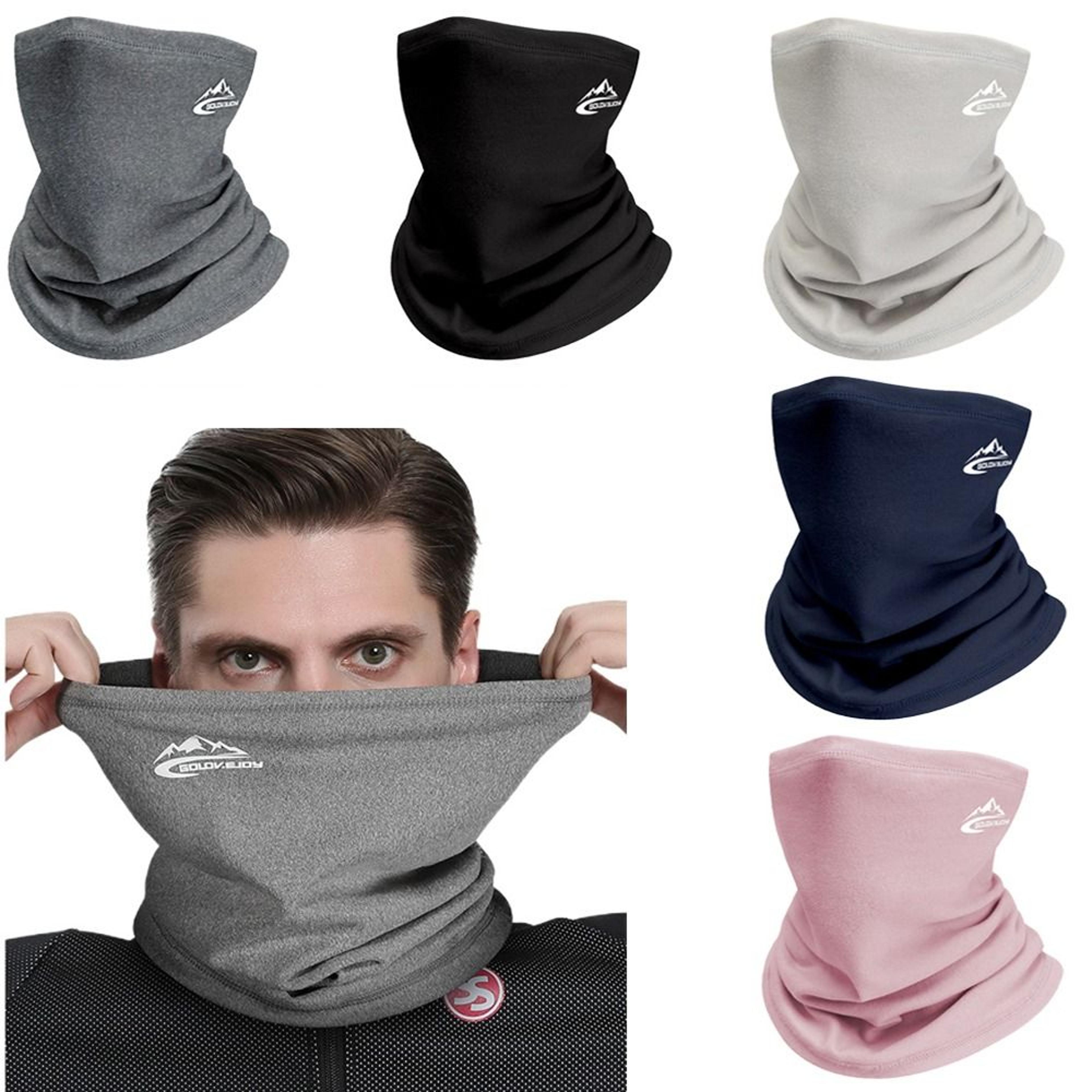 winter sports bandana neck warmer for men women thermal velvet ski mask for hiking, cycling snowboarding