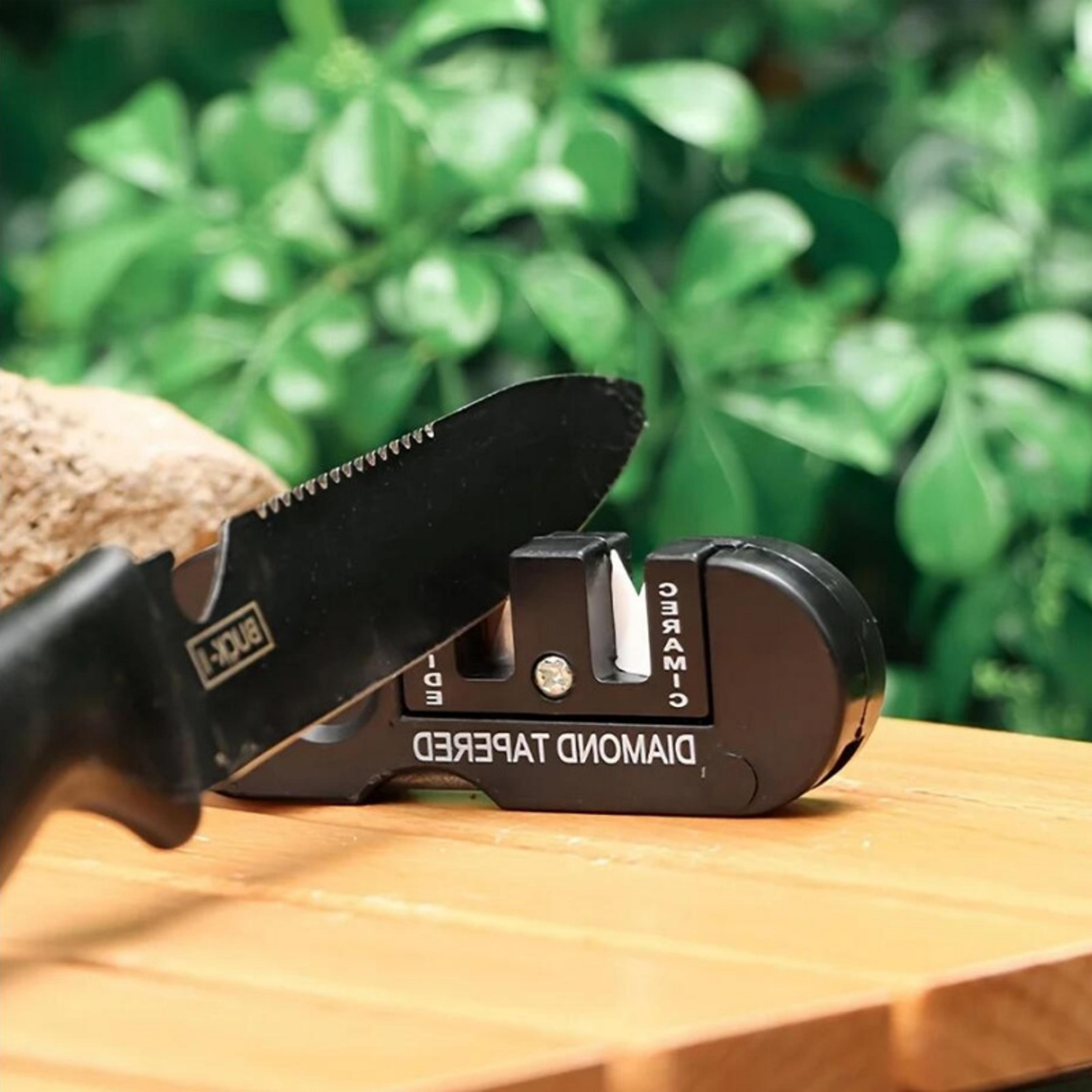 ultimate portable pocket knife sharpener for camping and survival