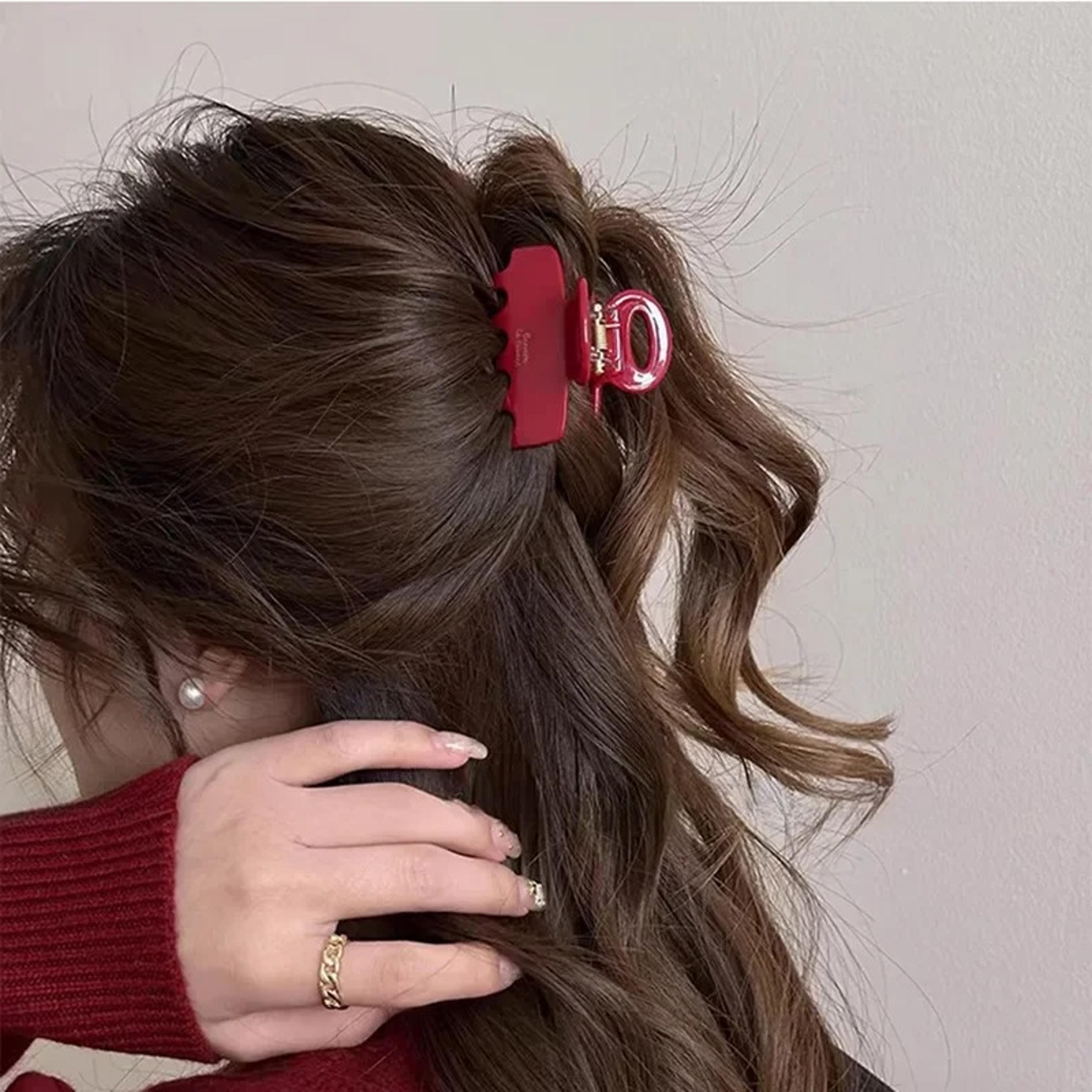 elegant acetate hair claw clip for women stylish shark hair clip durable non slip hair accessory