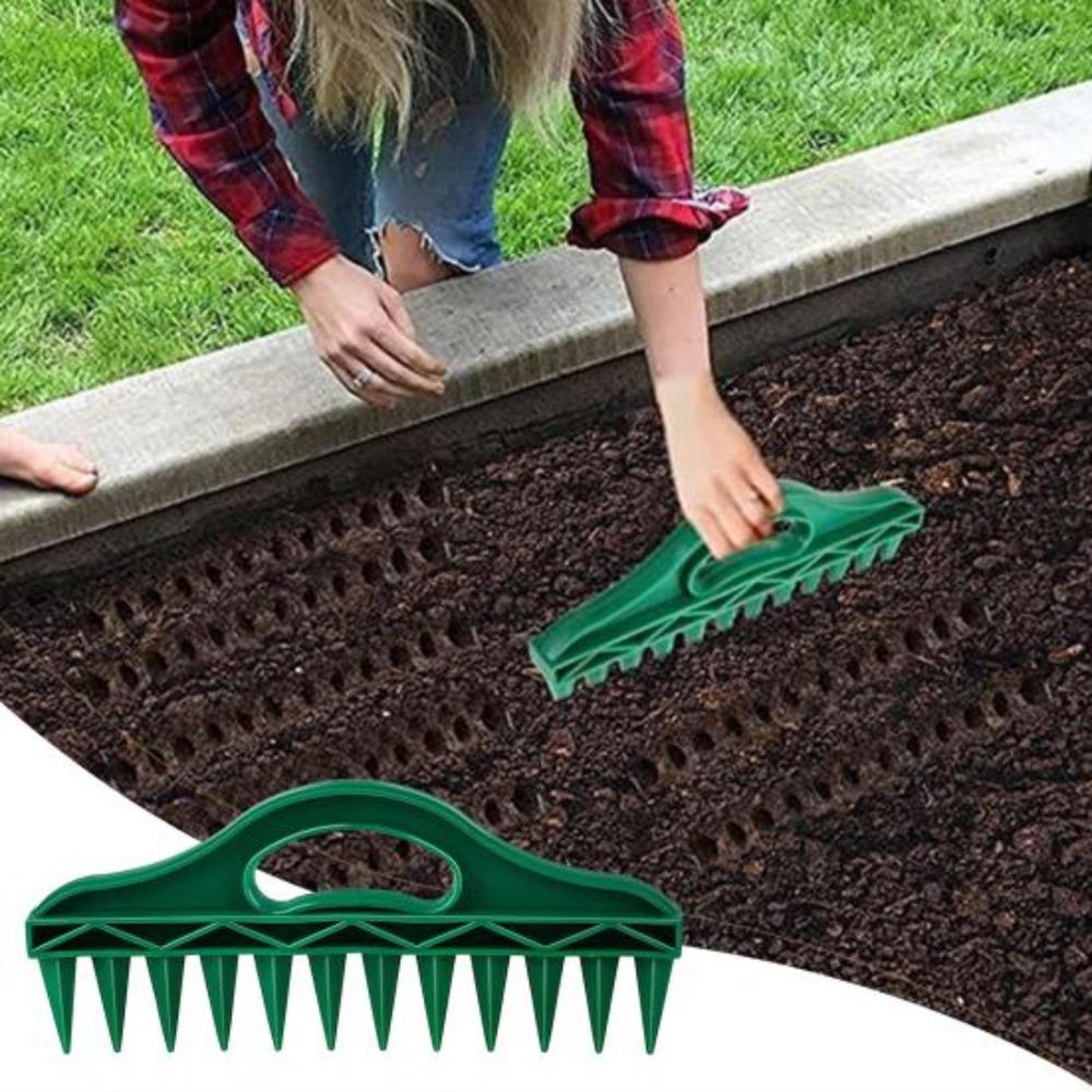 manual seed spreader tool portable seed planter tool soil puncher for easy gardening