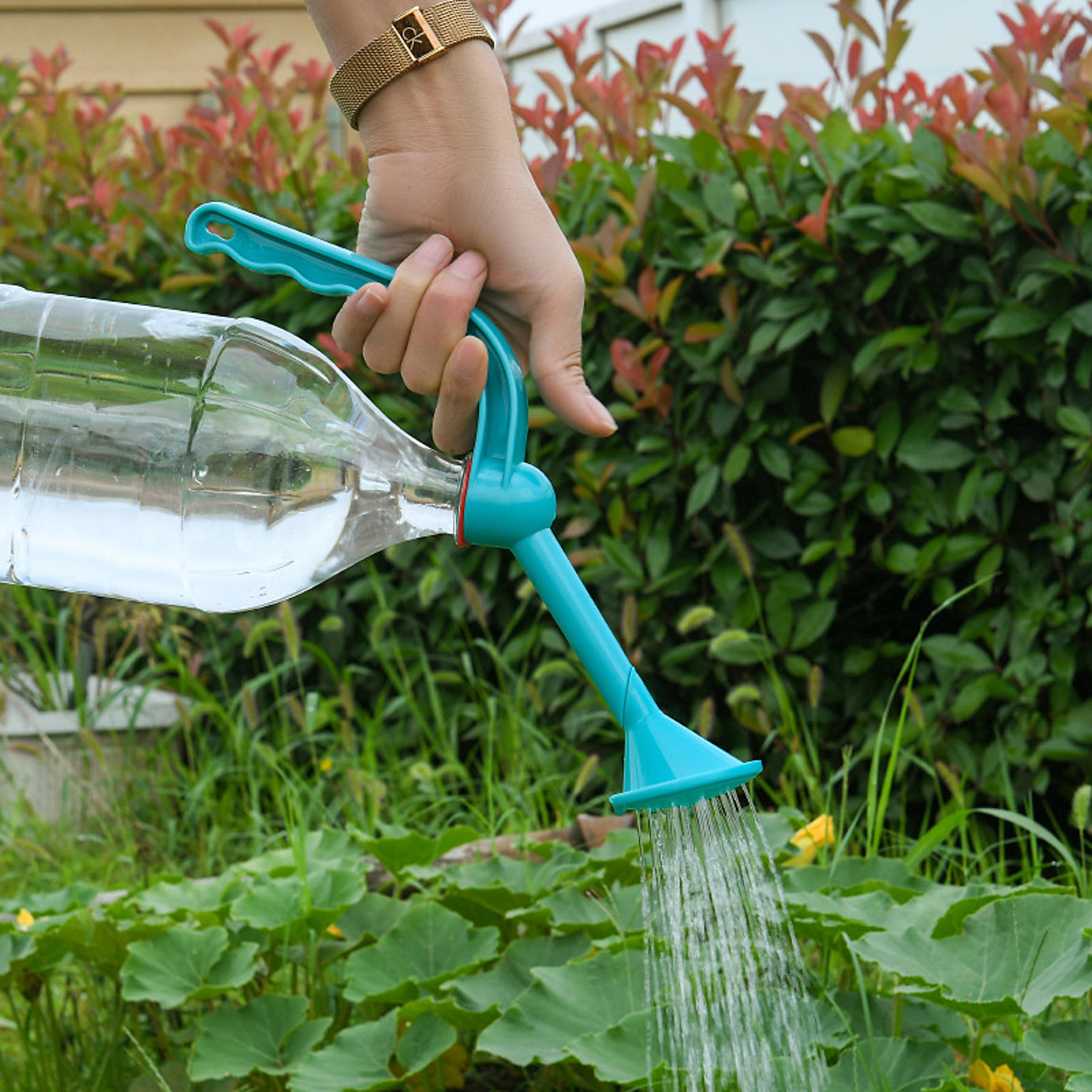 dual-function handheld plant watering spray bottle for seedlings garden care