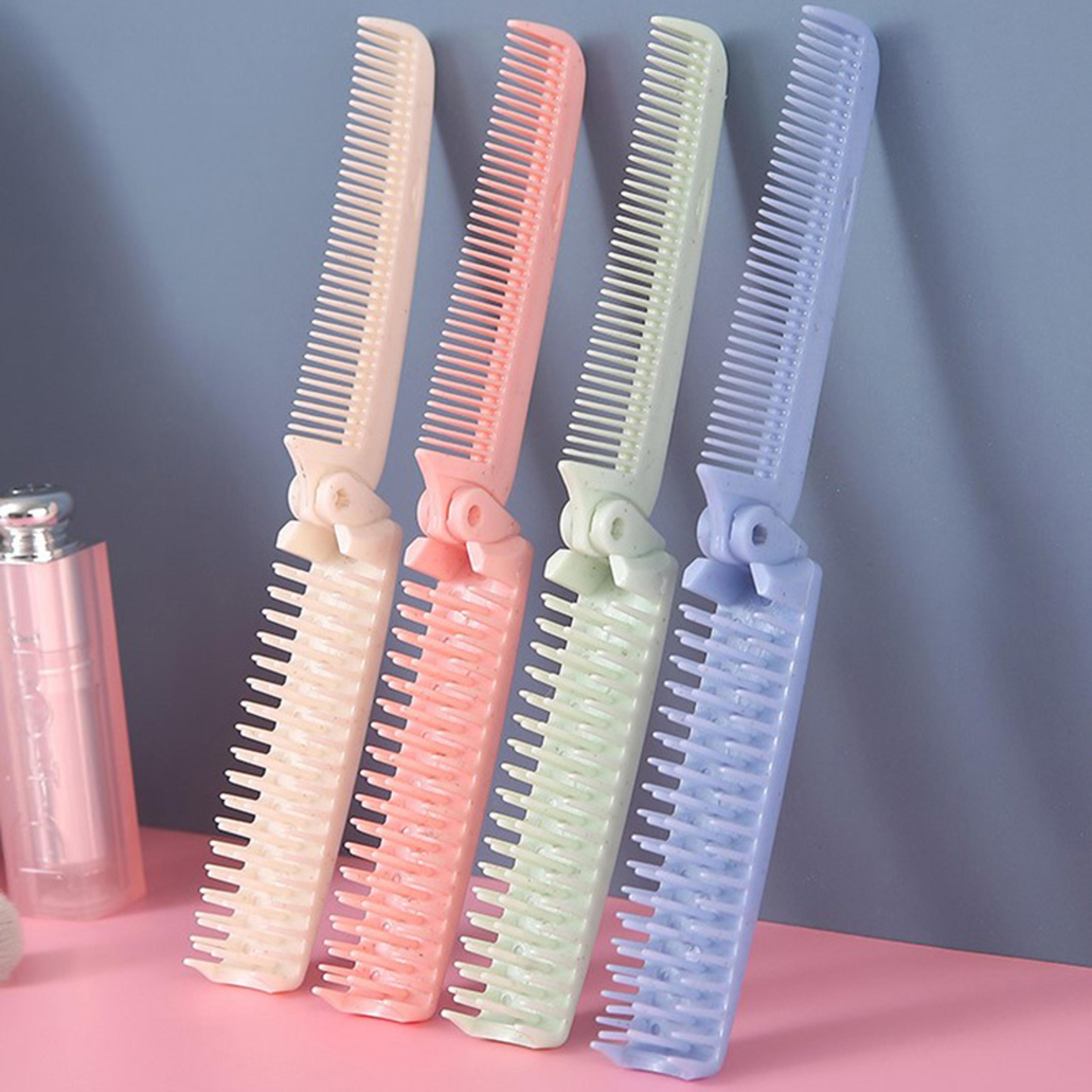 foldable hair comb, portable travel hair comb, anti-static hairdressing styling tool