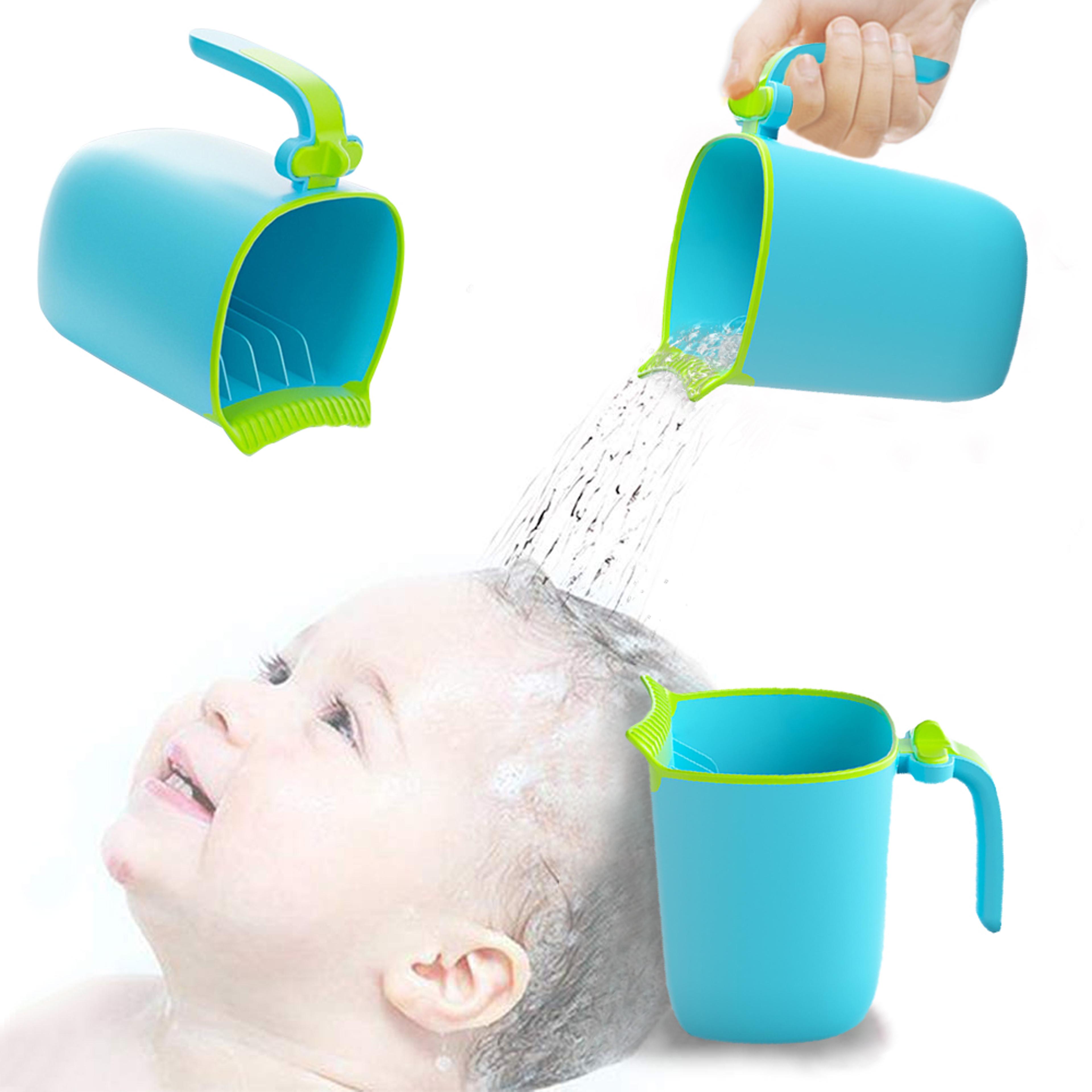 newborn baby shower spoons, kids bath tool, baby bath rinse cup, child washing hair cup for bathing