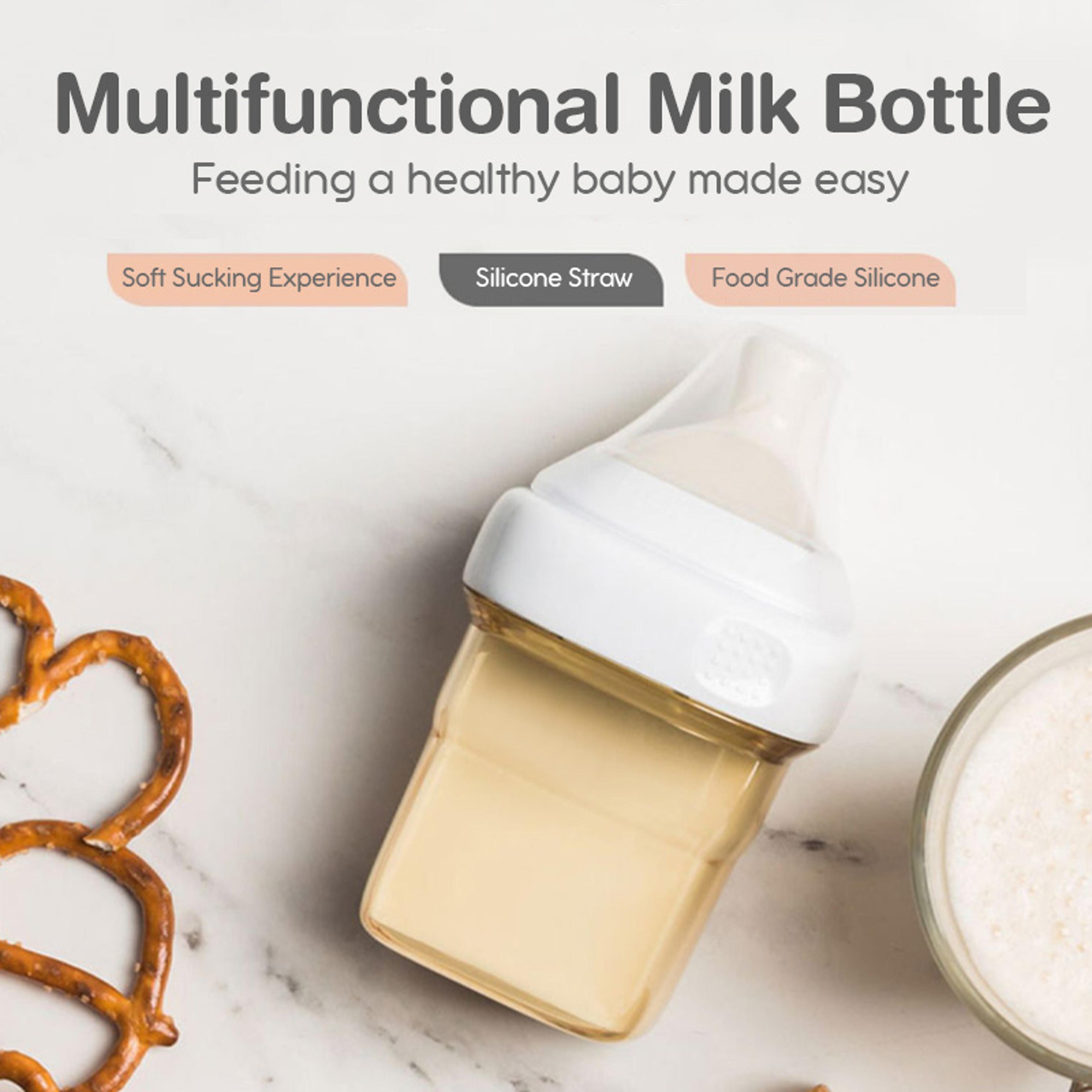 feeding bottle bacteriostat, baby bottle ppsu anti colic teeth guard, nursing bottle safety bpa free antifall soft