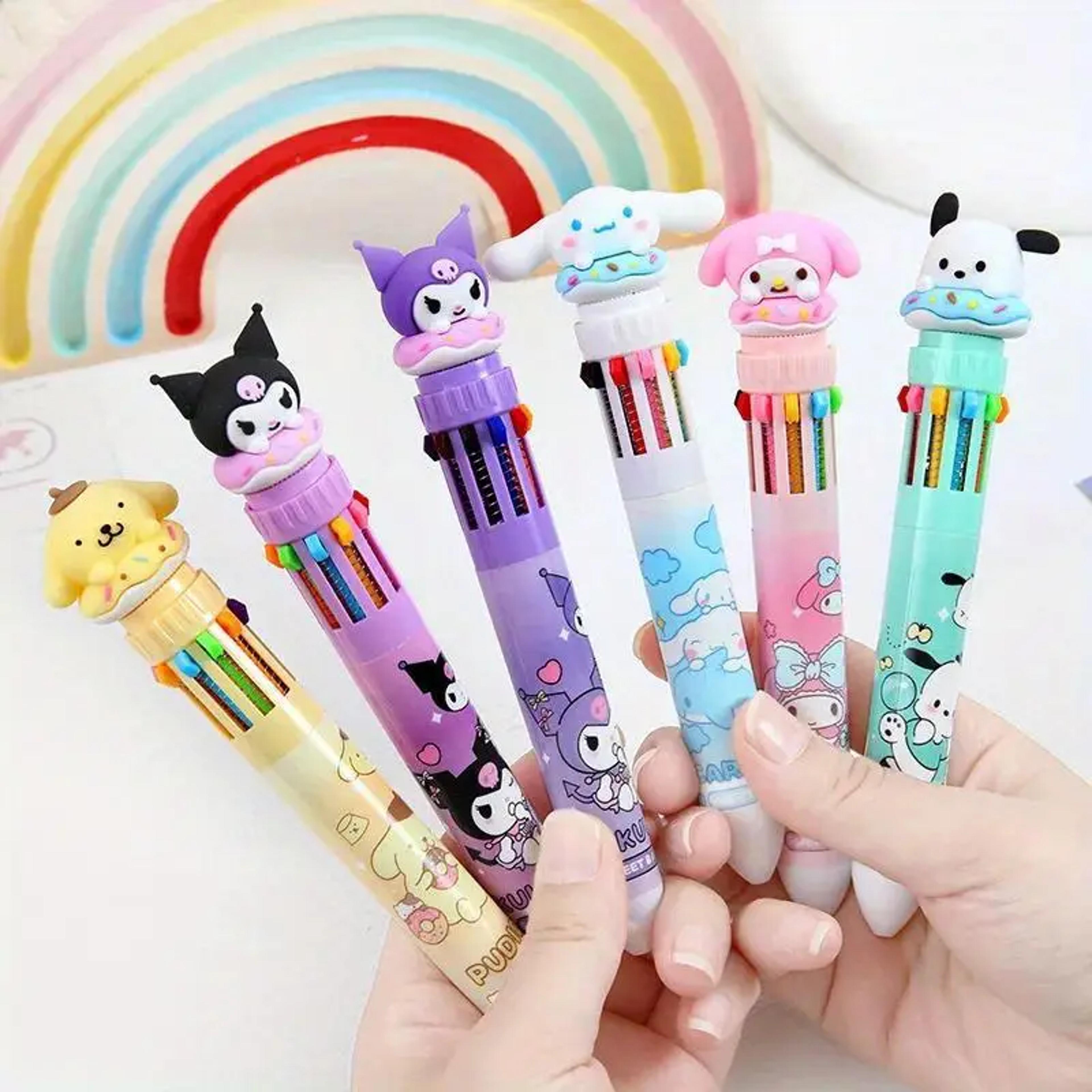 hello kitty kuromi cinnamoroll sanrio cartoon ballpoint pen for school stationery