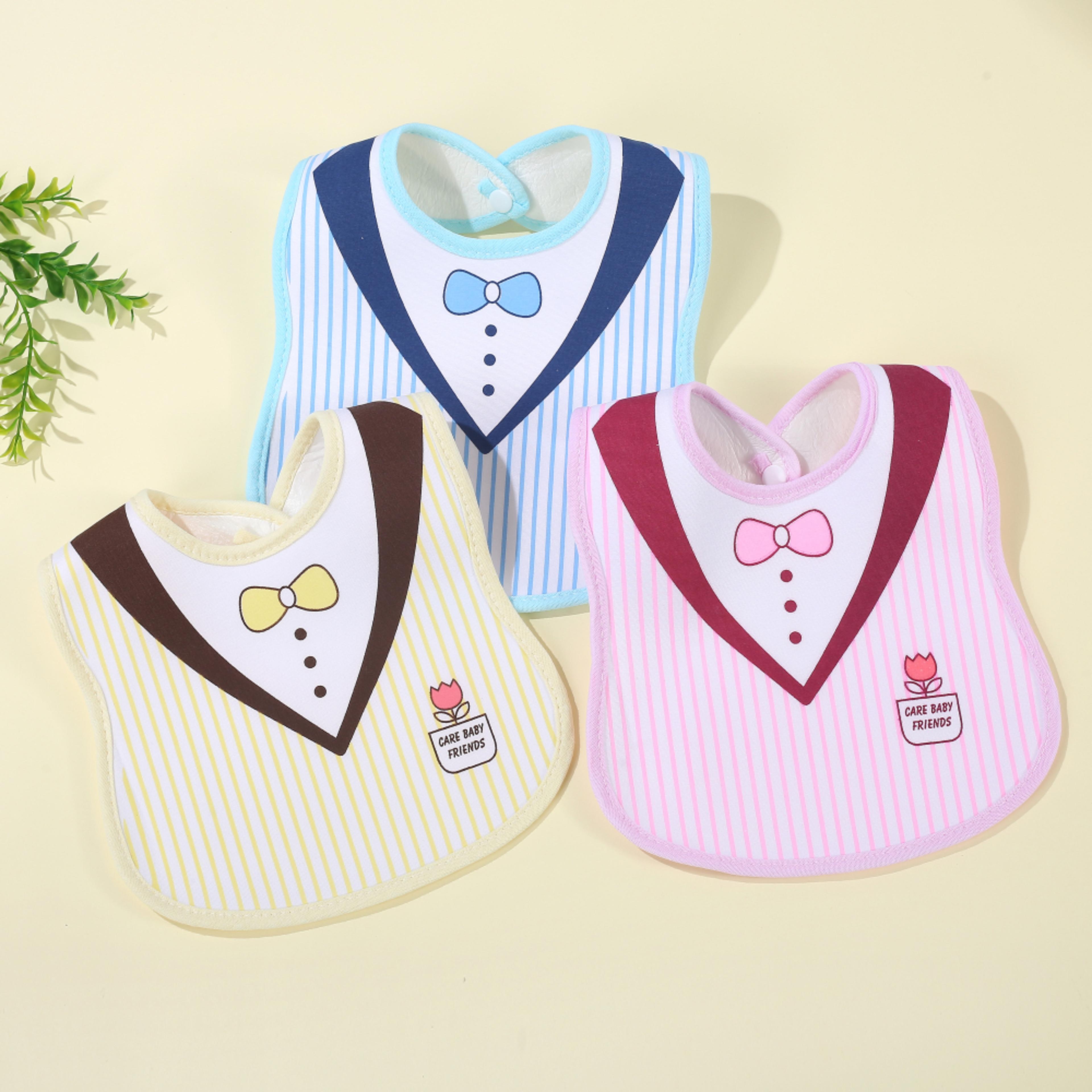 snap button saliva towel apron for infant, baby drool bibs cotton gauze soft, burp cloths kids accessories