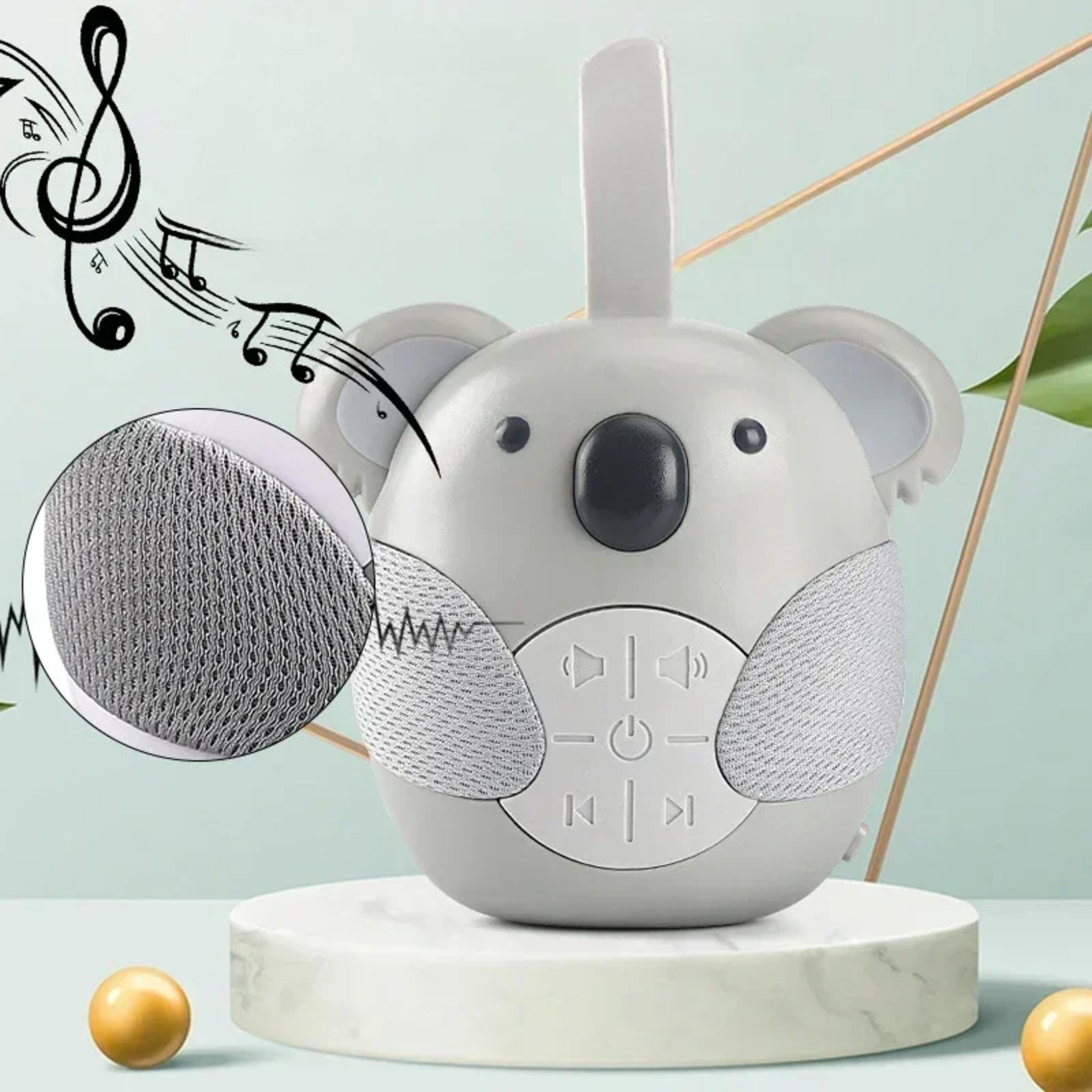 white noise machine for baby, portable koala sleep sound, adjustable volume, soothing music for baby room