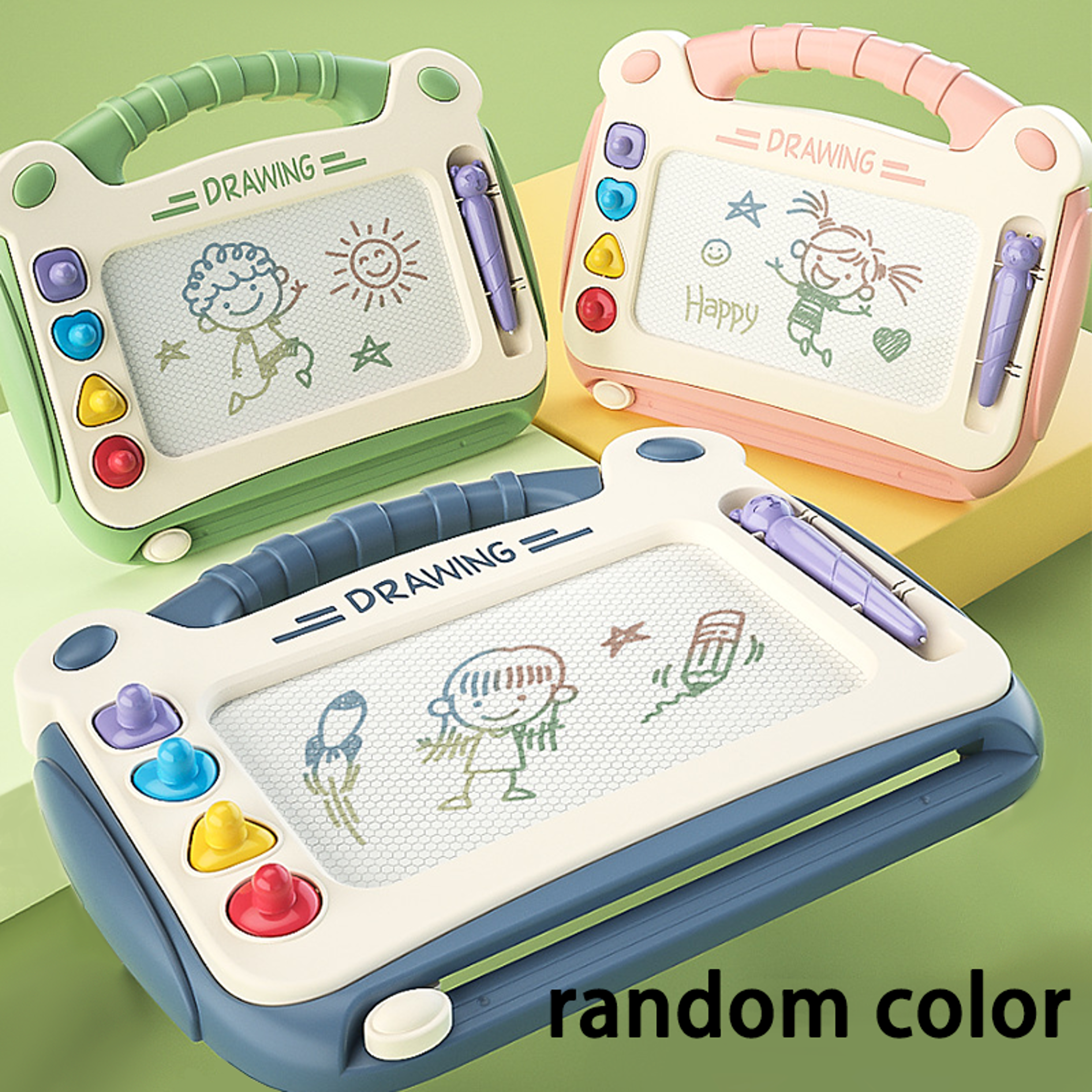magnetic drawing board for children, wipeable color graffiti, household toddler writing board, plastic artboard
