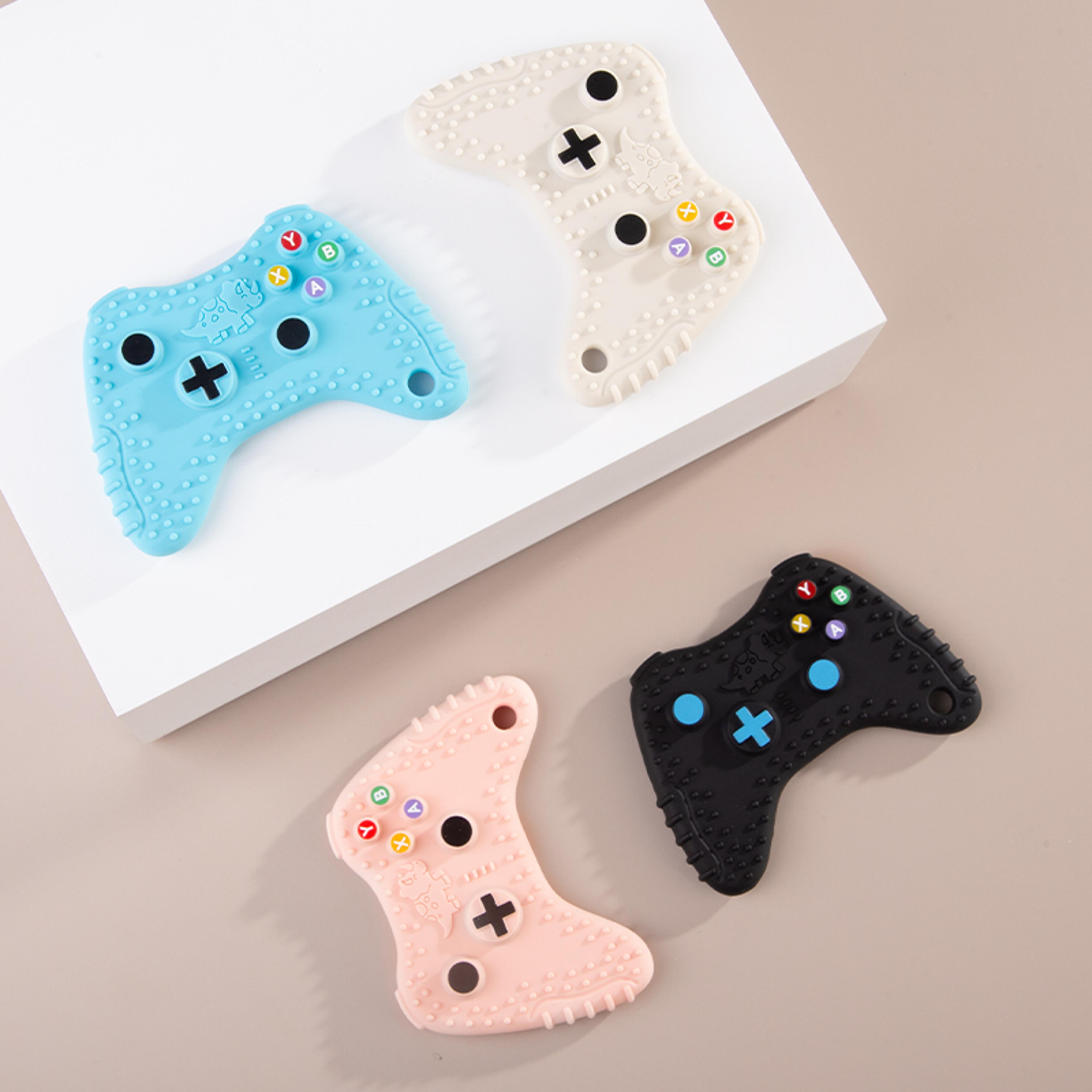 silicone teething toy for babies, creative remote control game controller, unique gift for infants