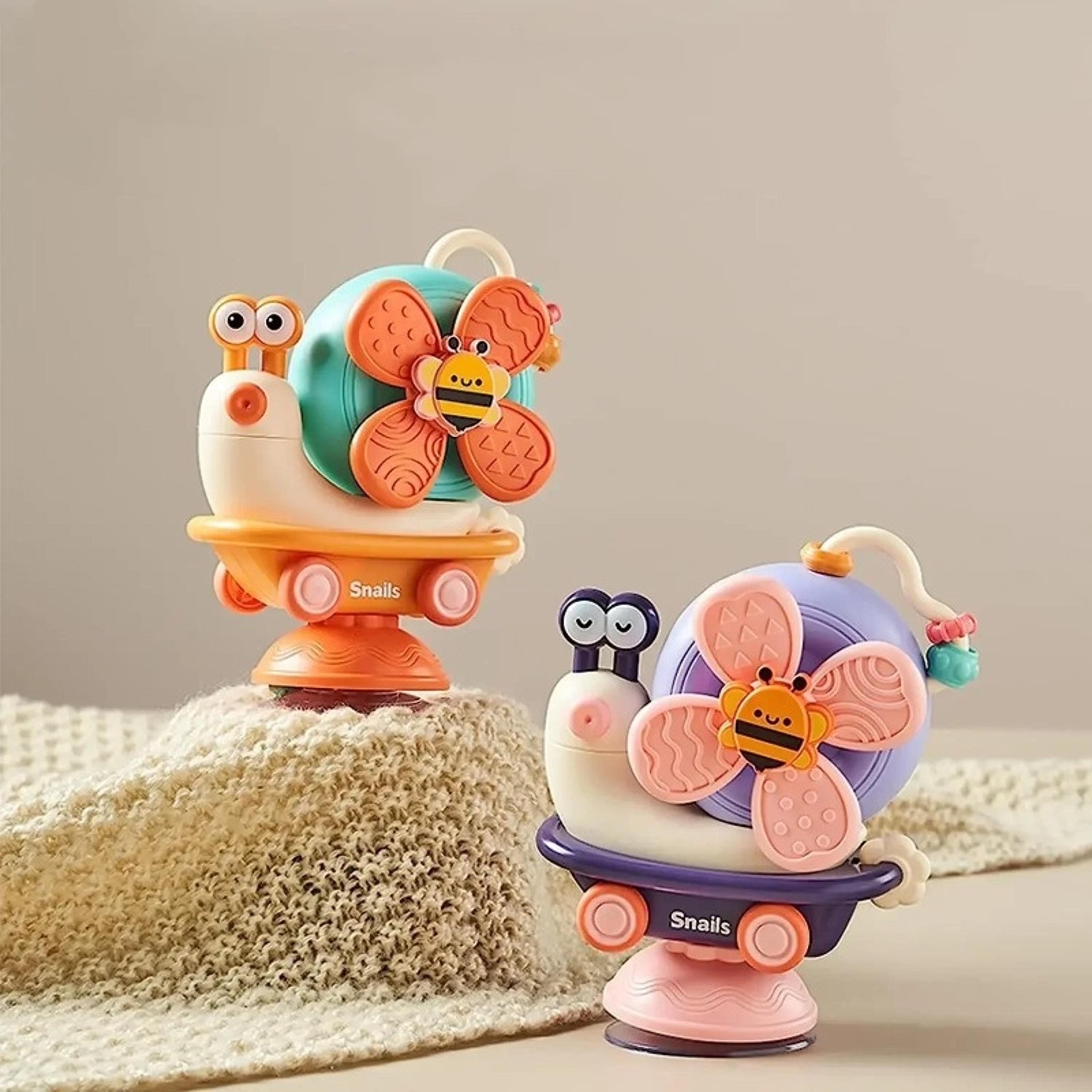 baby toy with sucker rotation, montessori inspired high chair toy, suction cups spinner for newborn gifts