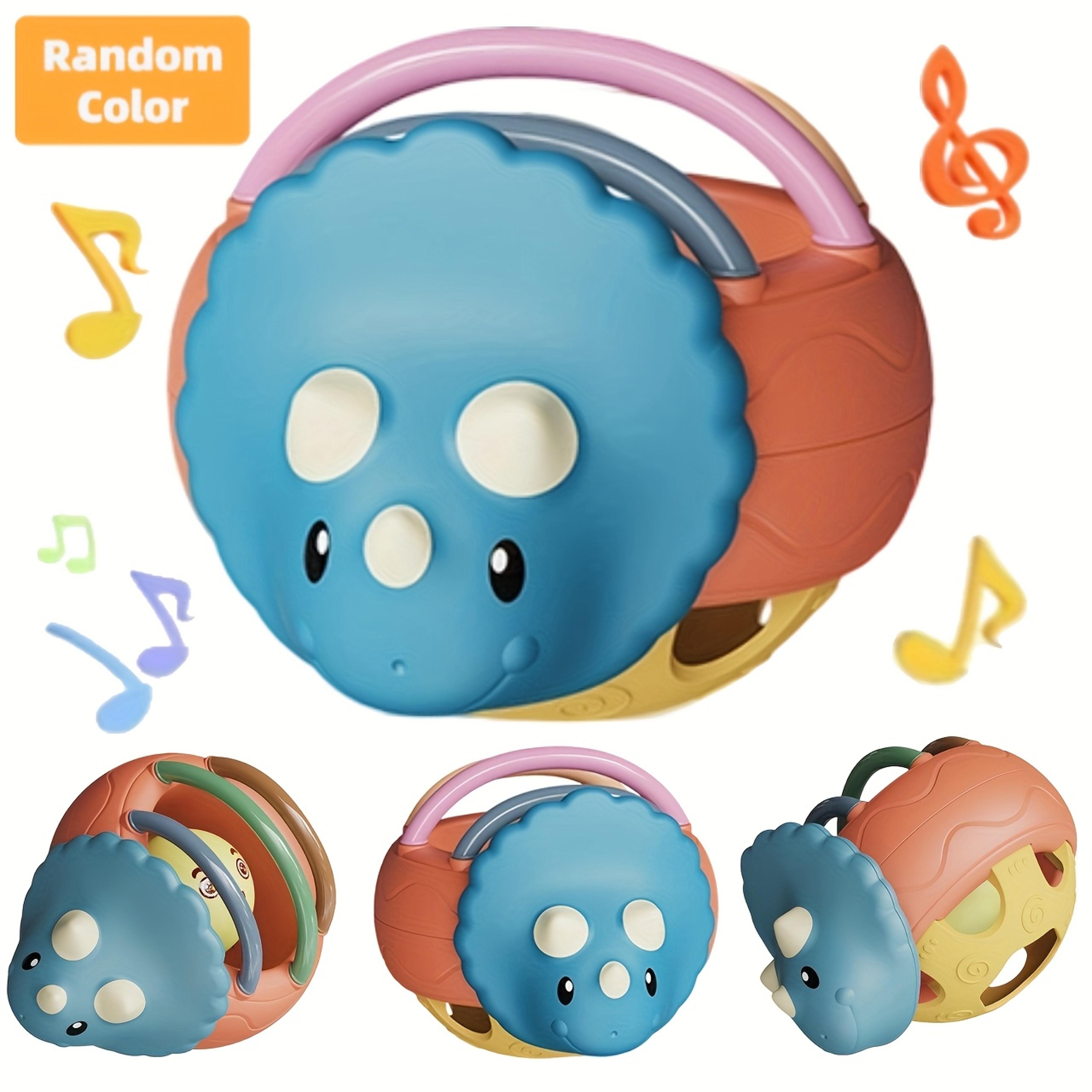 abs material dinosaur ringing toy for infants and youngsters, vibrant cartoon design, ideal christmas gift