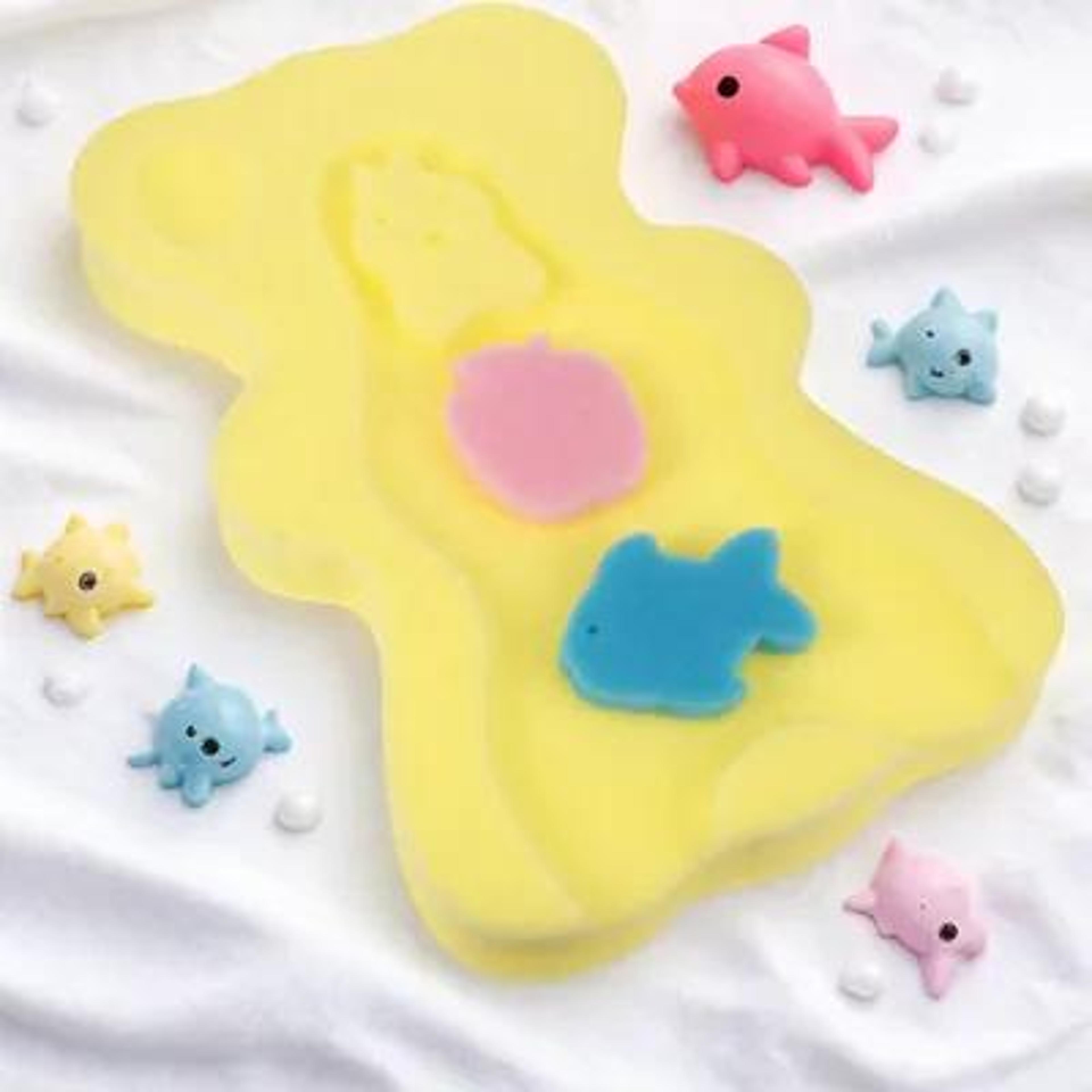 infant bathing foam pad, comfortable sponge mat for newborns